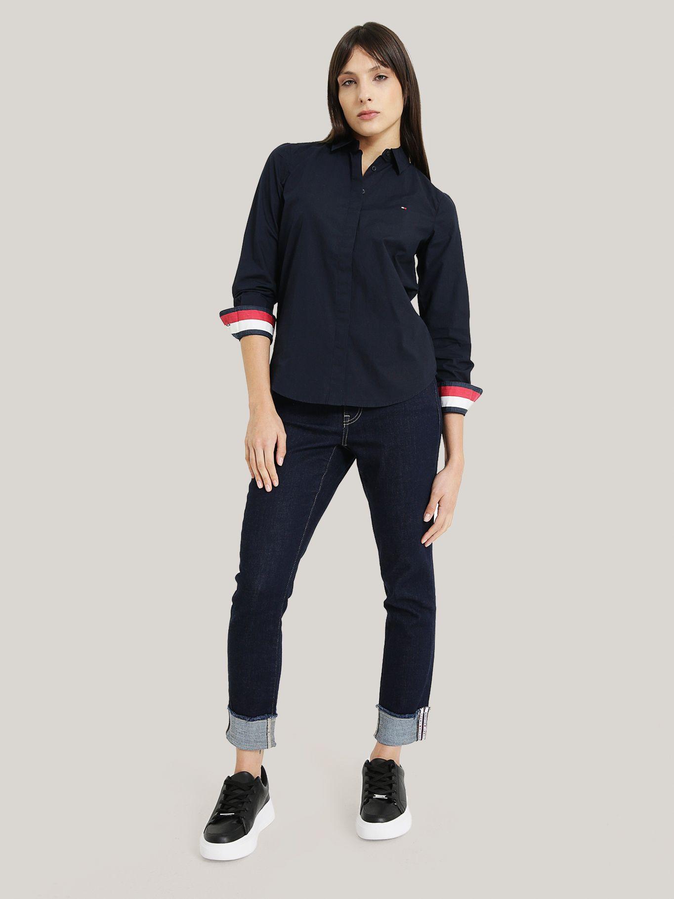 CAMISA DE RAYAS RELAXED AZUL TOMMY HILFIGER-1