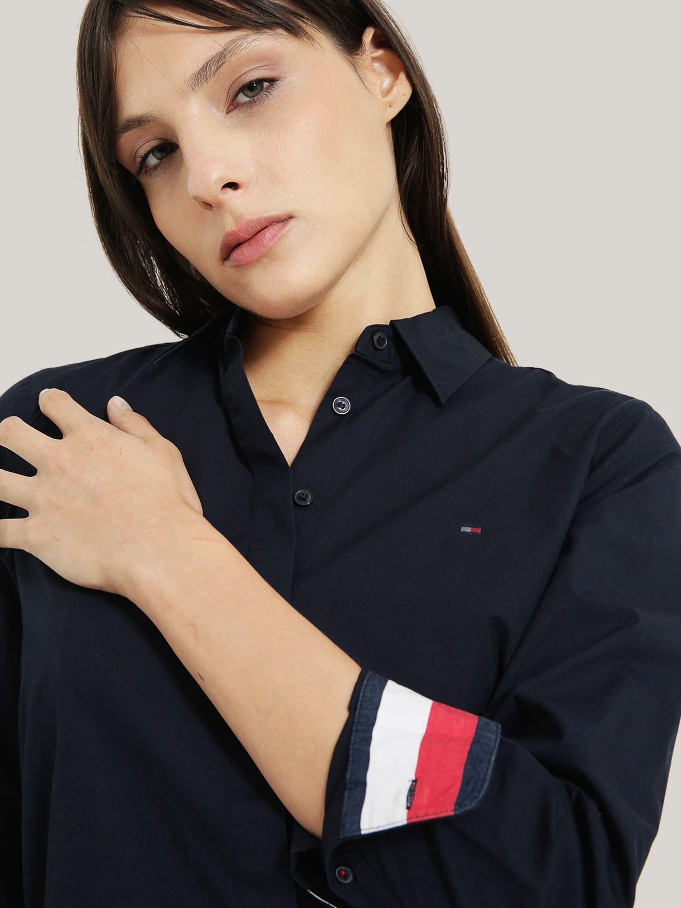 CAMISA DE RAYAS RELAXED AZUL TOMMY HILFIGER-3