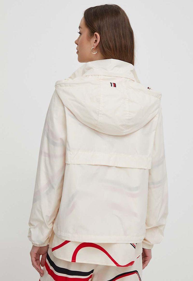 Cortaviento Ligero Gorro Y Logo Blanco Tommy Hilfiger-2