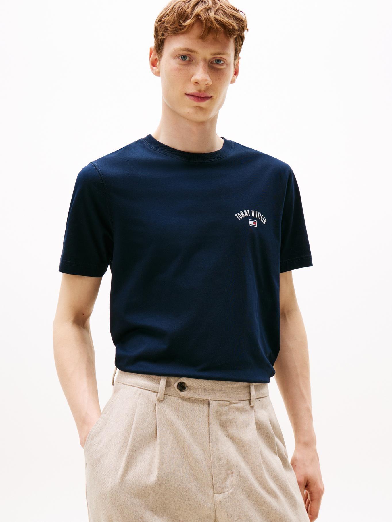 Polera Con Logo Gráfico Regular Fit Azul Tommy Hilfiger-0