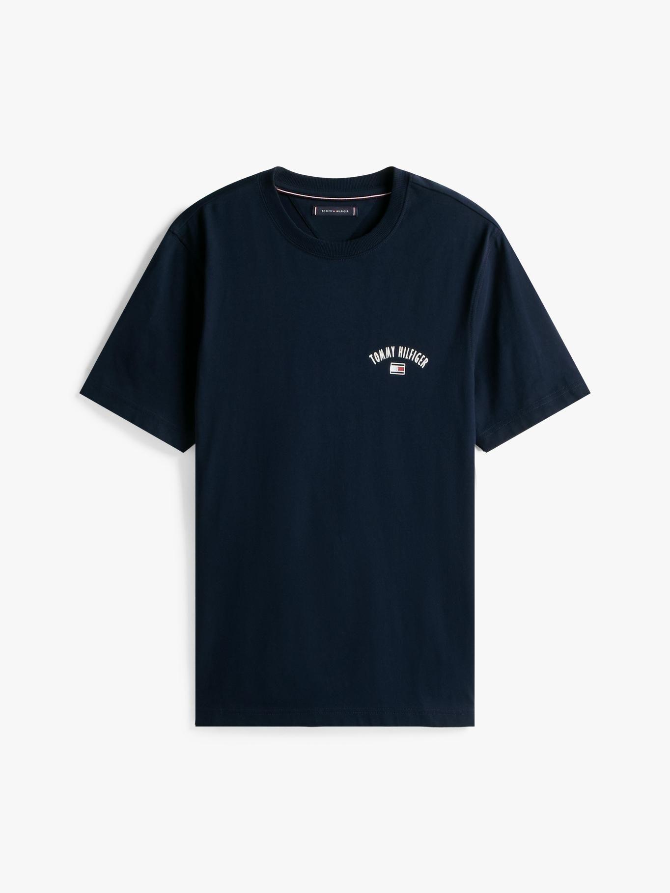 Polera Con Logo Gráfico Regular Fit Azul Tommy Hilfiger-4