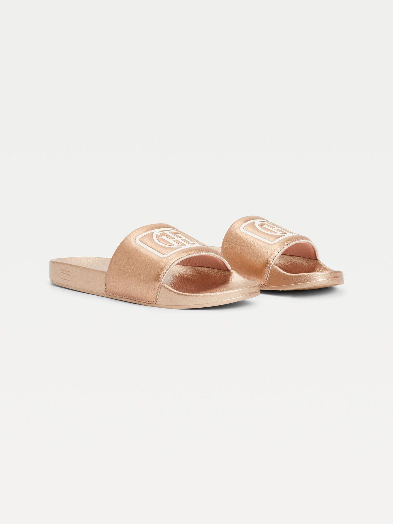 Sandalias Monogram En Relieve Rosado Tommy Hilfiger-0