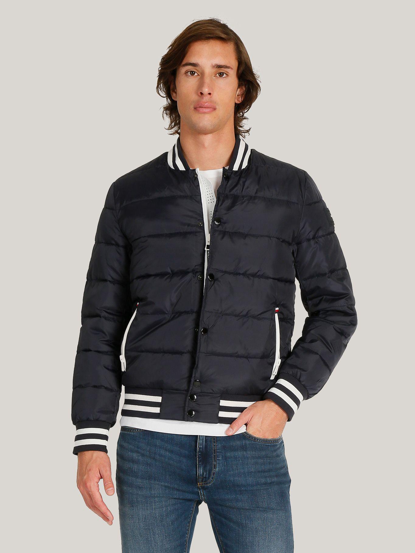 Chaqueta Quilted Bomber Con Logo Azul Tommy Hilfiger-0
