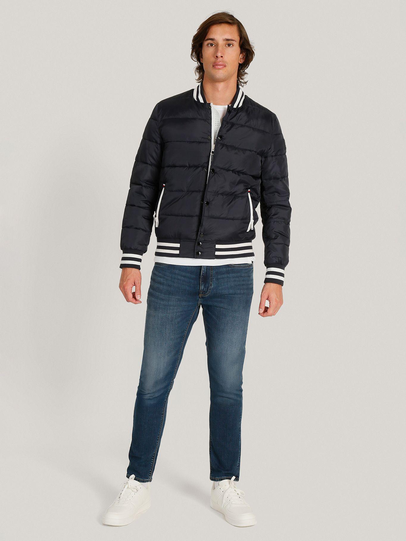 Chaqueta Quilted Bomber Con Logo Azul Tommy Hilfiger-1
