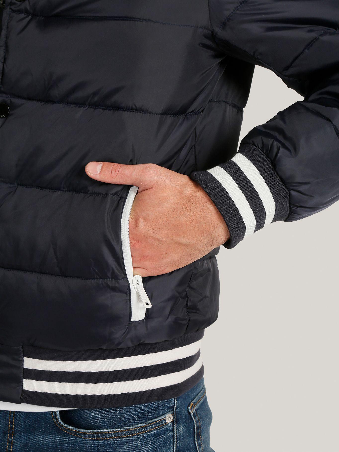 Chaqueta Quilted Bomber Con Logo Azul Tommy Hilfiger-4