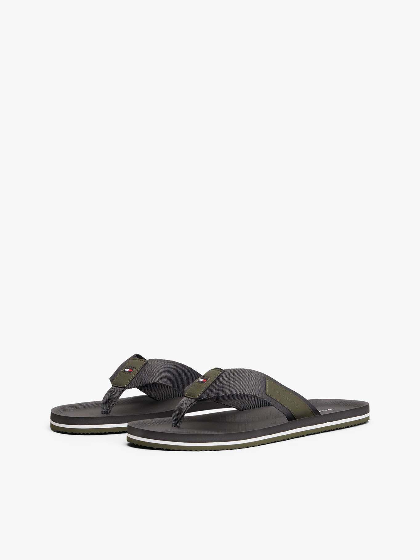 Sandalias Con Logo Engomado Gris Tommy Hilfiger-0