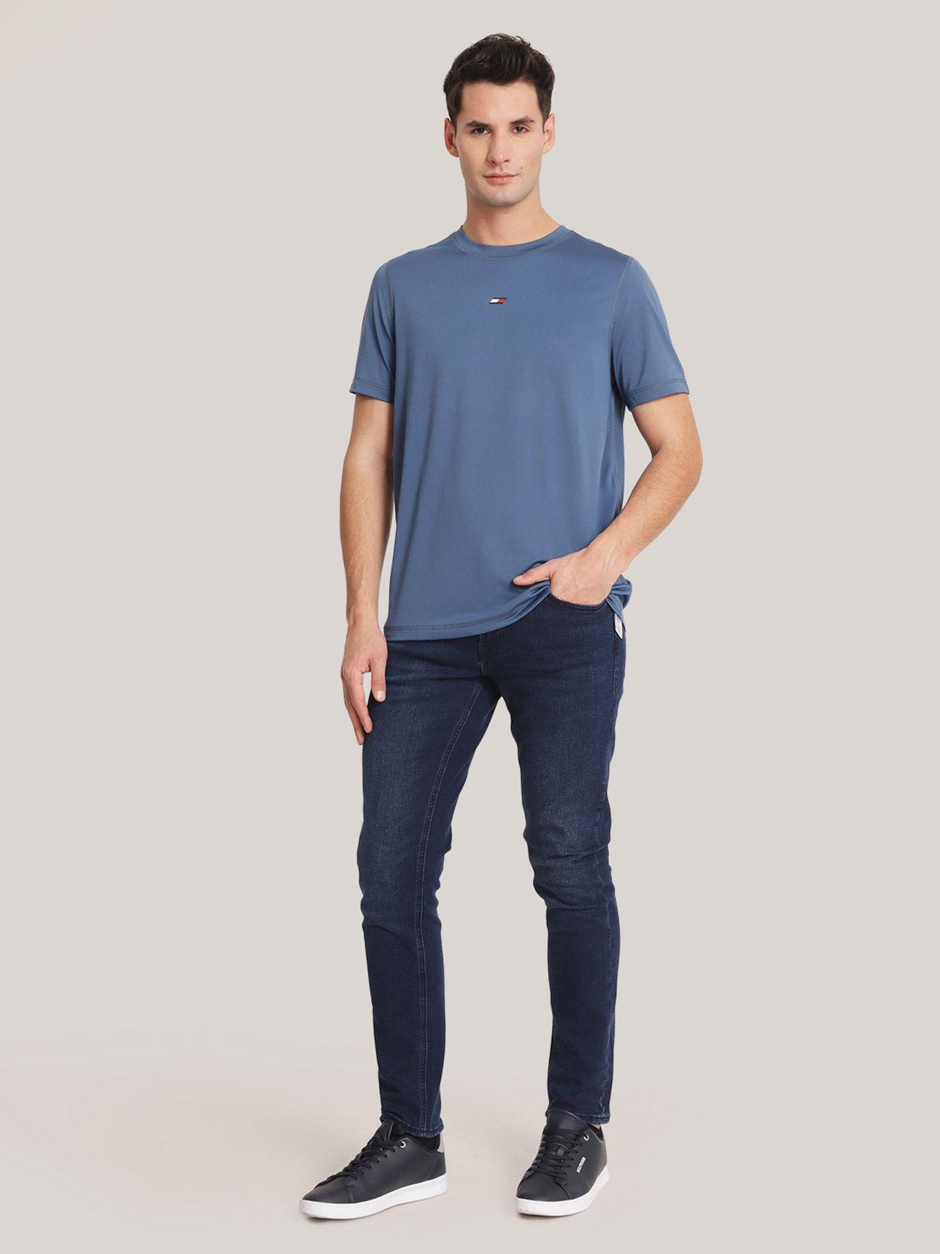 Polera Sport Essential C Logo Azul Tommy Hilfiger-1