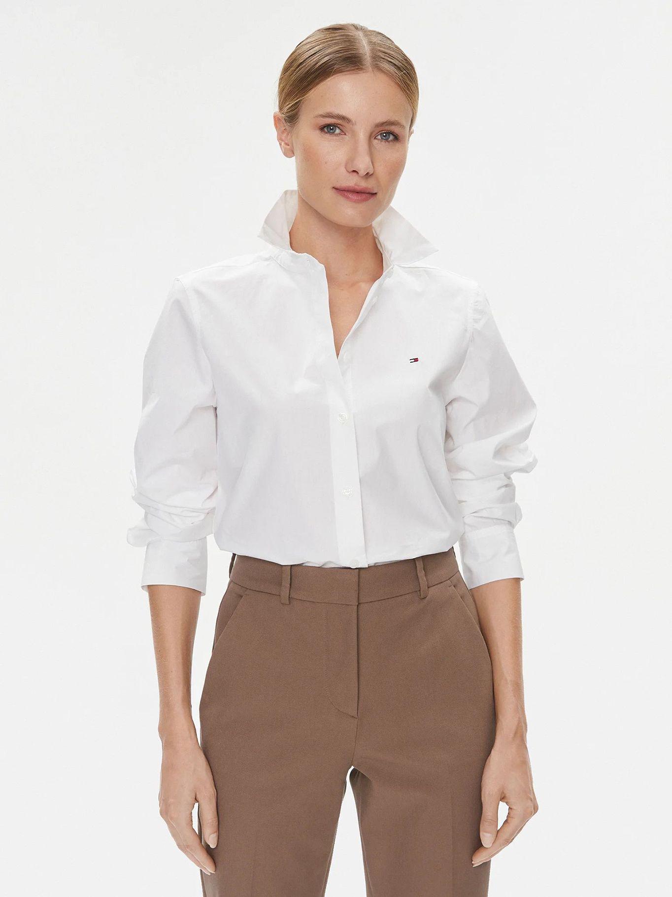 CAMISA SOLID E ALGODÓN ORGÁNICO BLANCO TOMMY HILFIGER-0