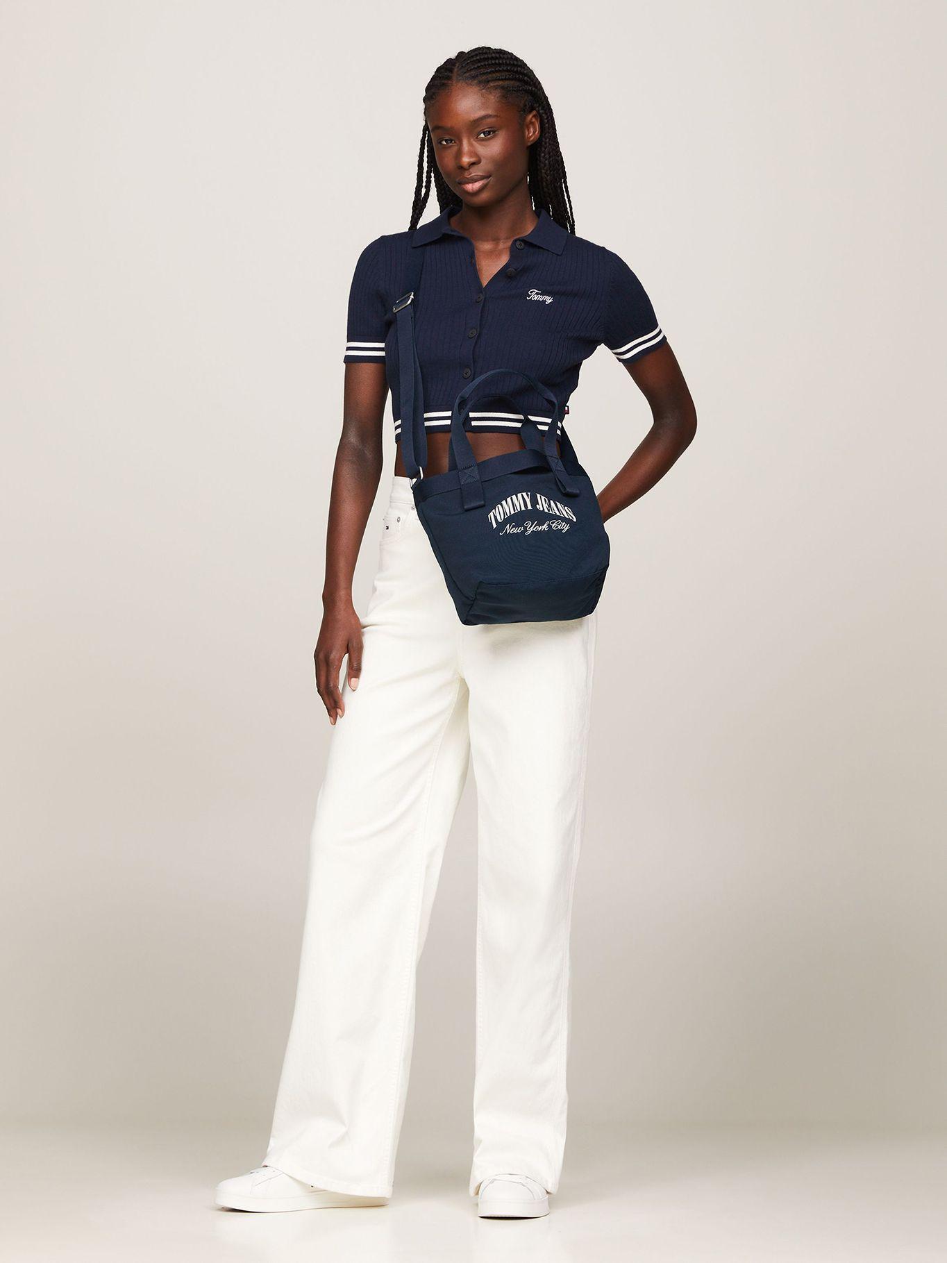 Tote De Lona Con Logo Nyc Azul Tommy Jeans-1