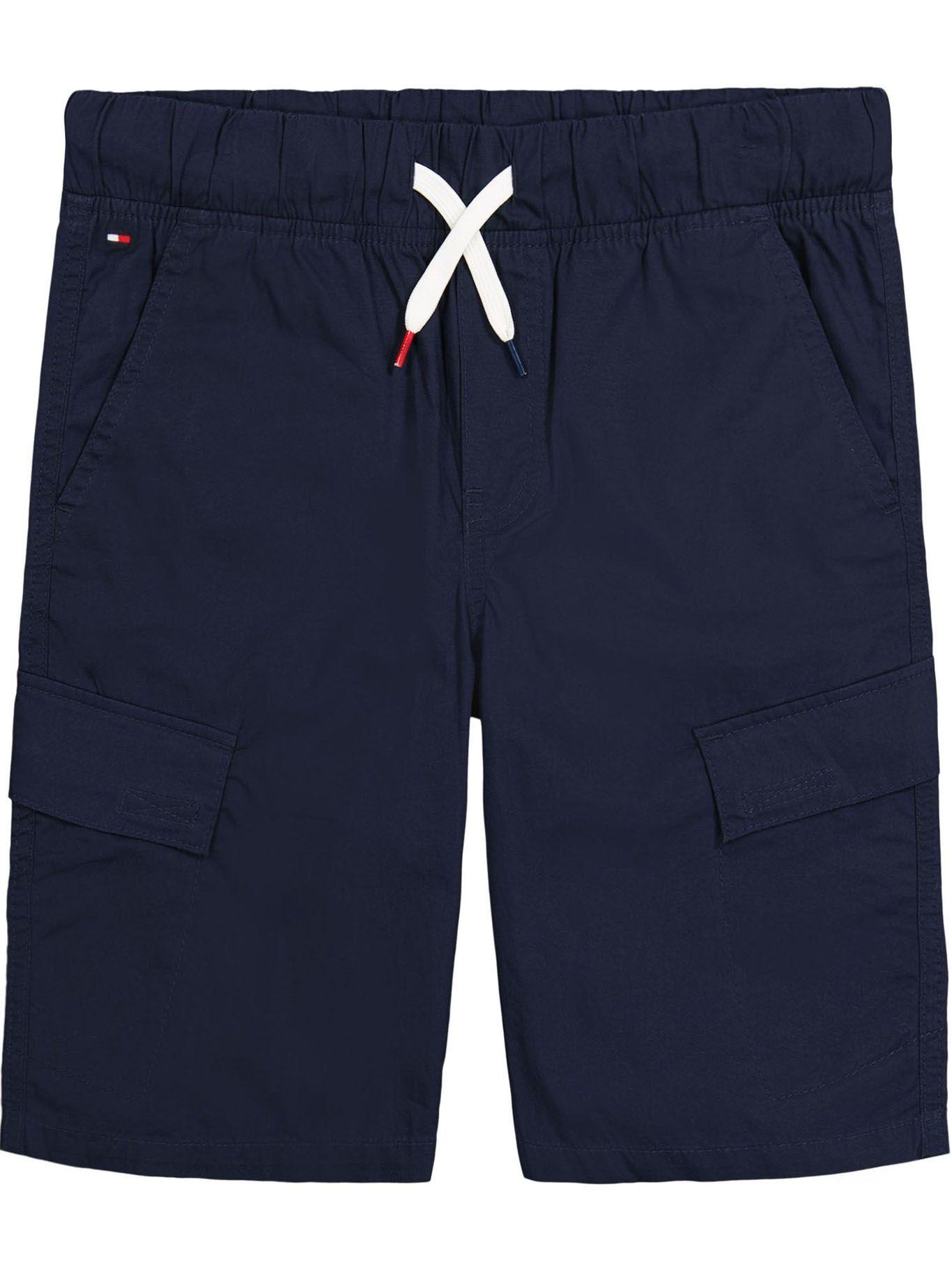Shorts Solid Con Logo Azul Tommy Hilfiger-0