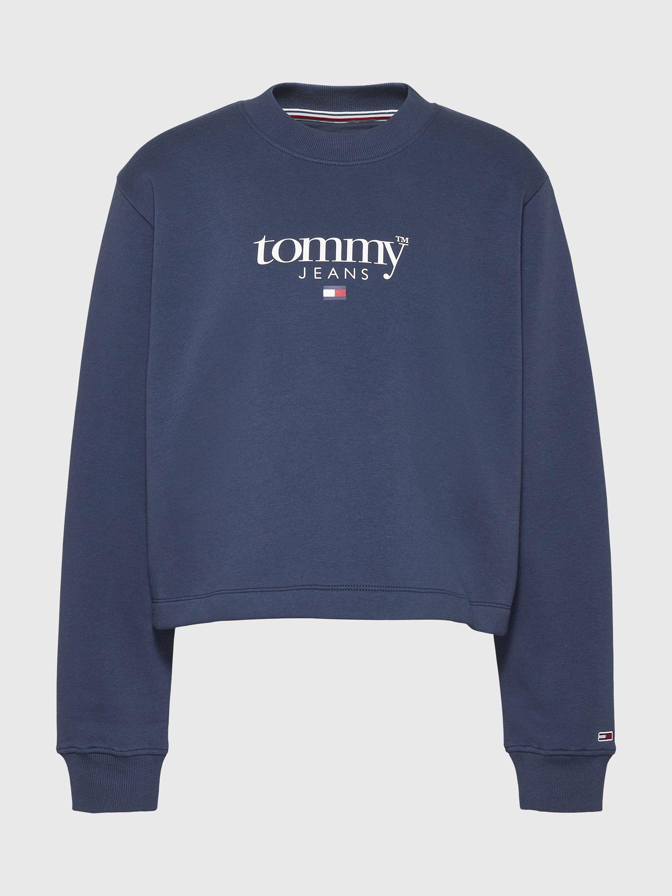 Polerón Curve Relaxed Essential Azul Tommy Jeans-4