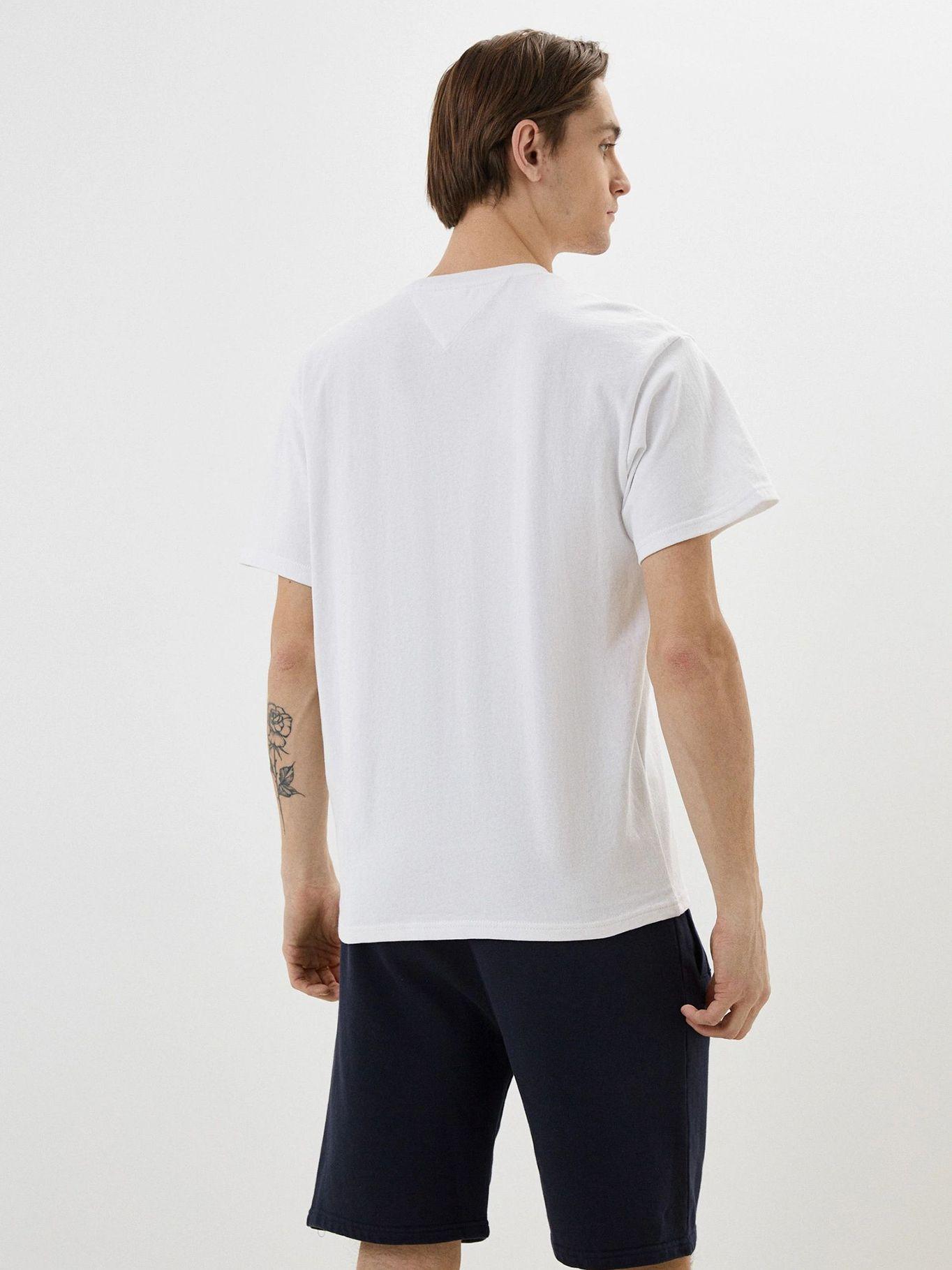 Polera Relaxed Varsity Logo Blanco Tommy Jeans-1