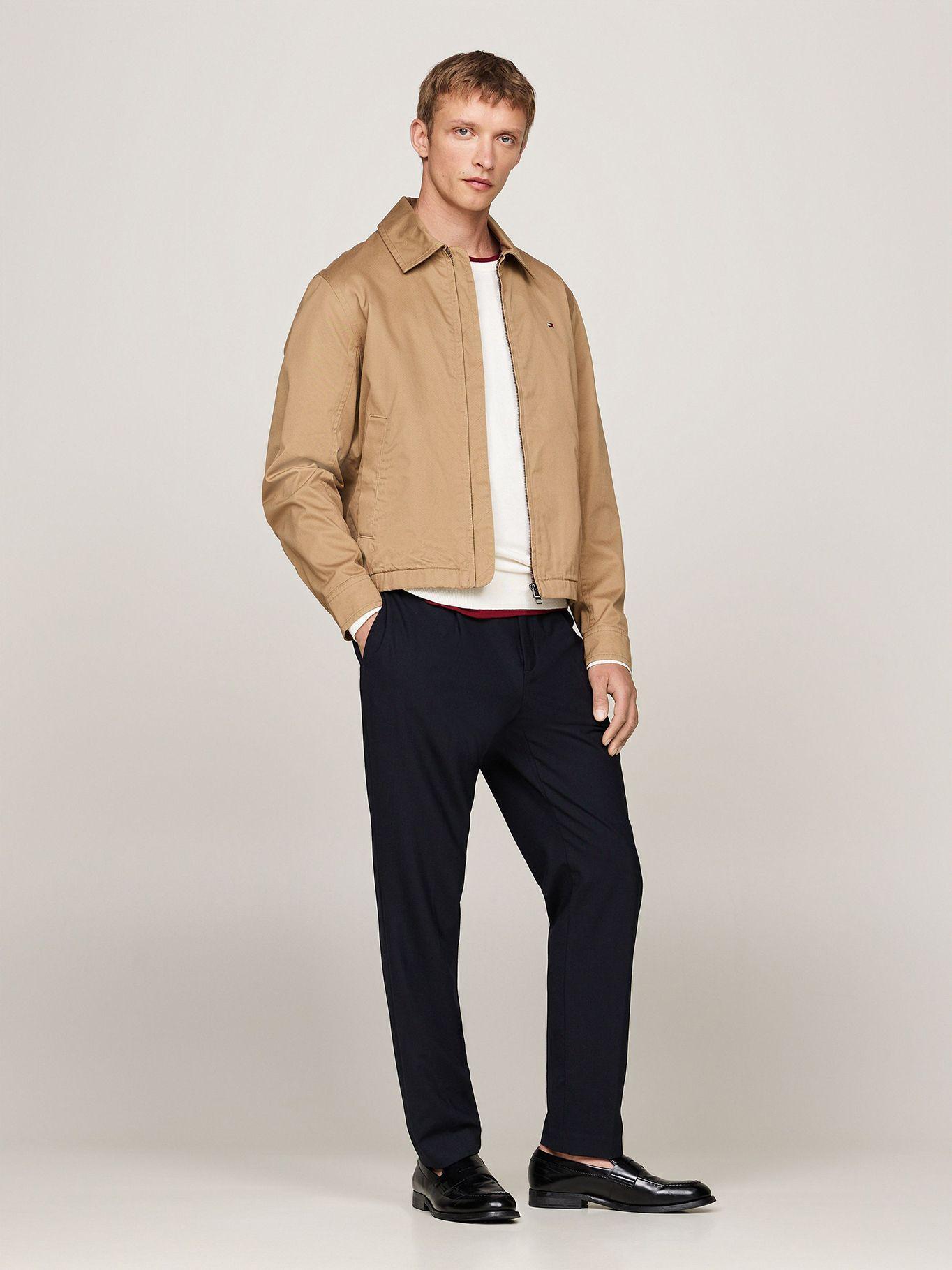 Chaqueta Cotton Ivy Con Cierre Beige Tommy Hilfiger-1