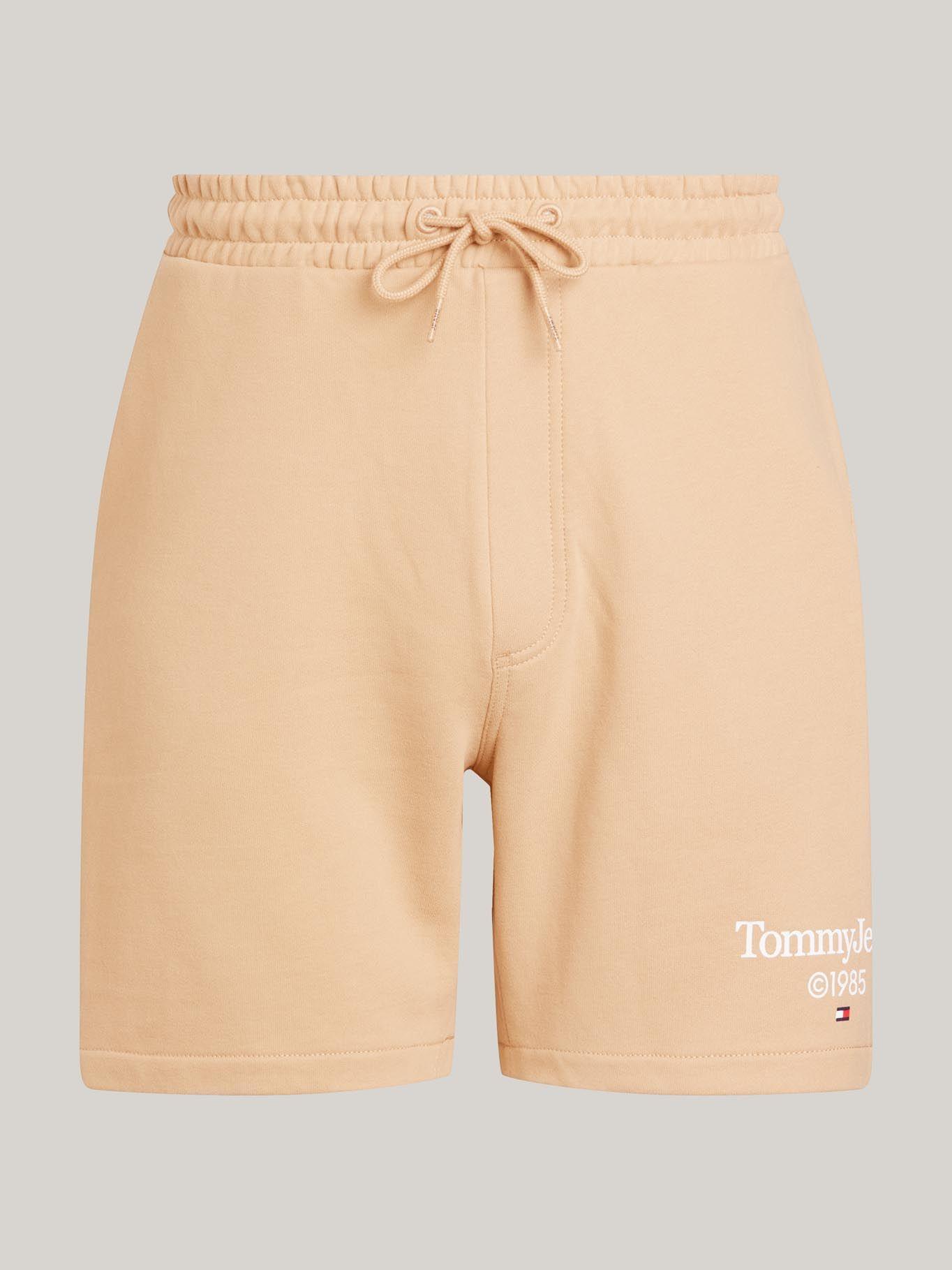 Shorts Solid Con Logo Gráfico Café Tommy Jeans-4