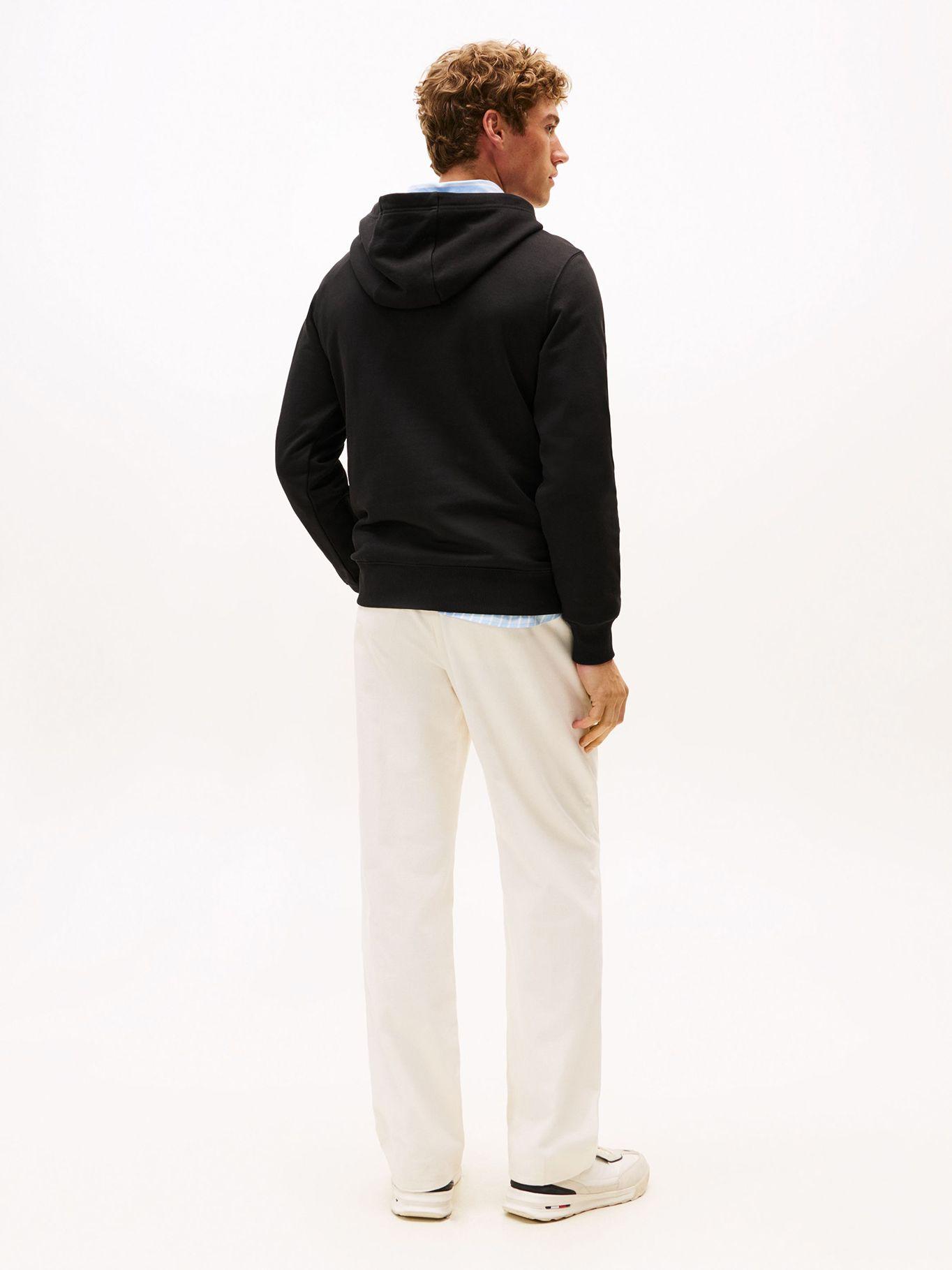 Polerón Hoodie Con Logo Bordado Negro Tommy Hilfiger-2