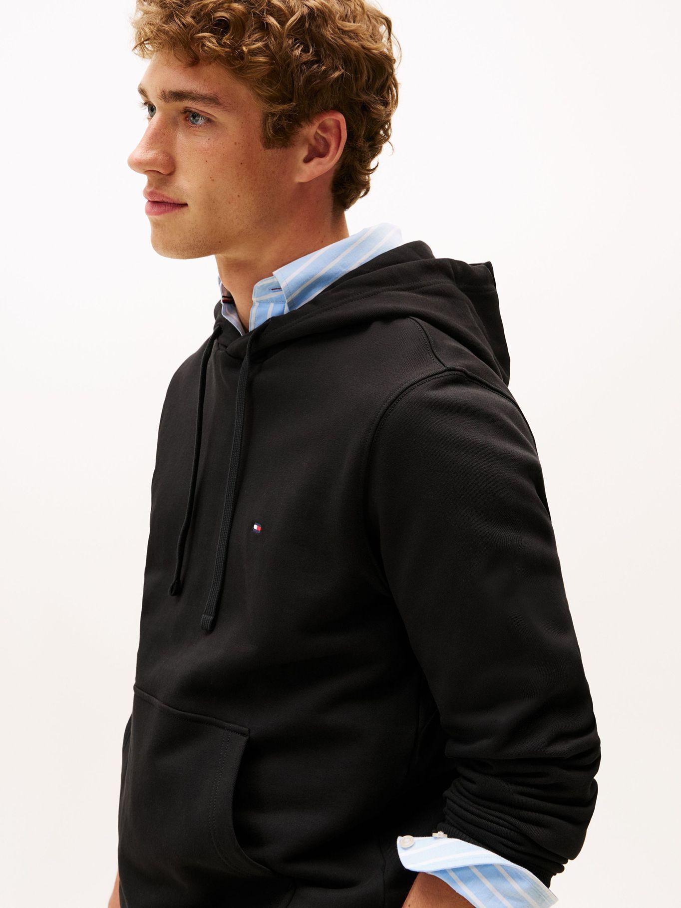 Polerón Hoodie Con Logo Bordado Negro Tommy Hilfiger-3