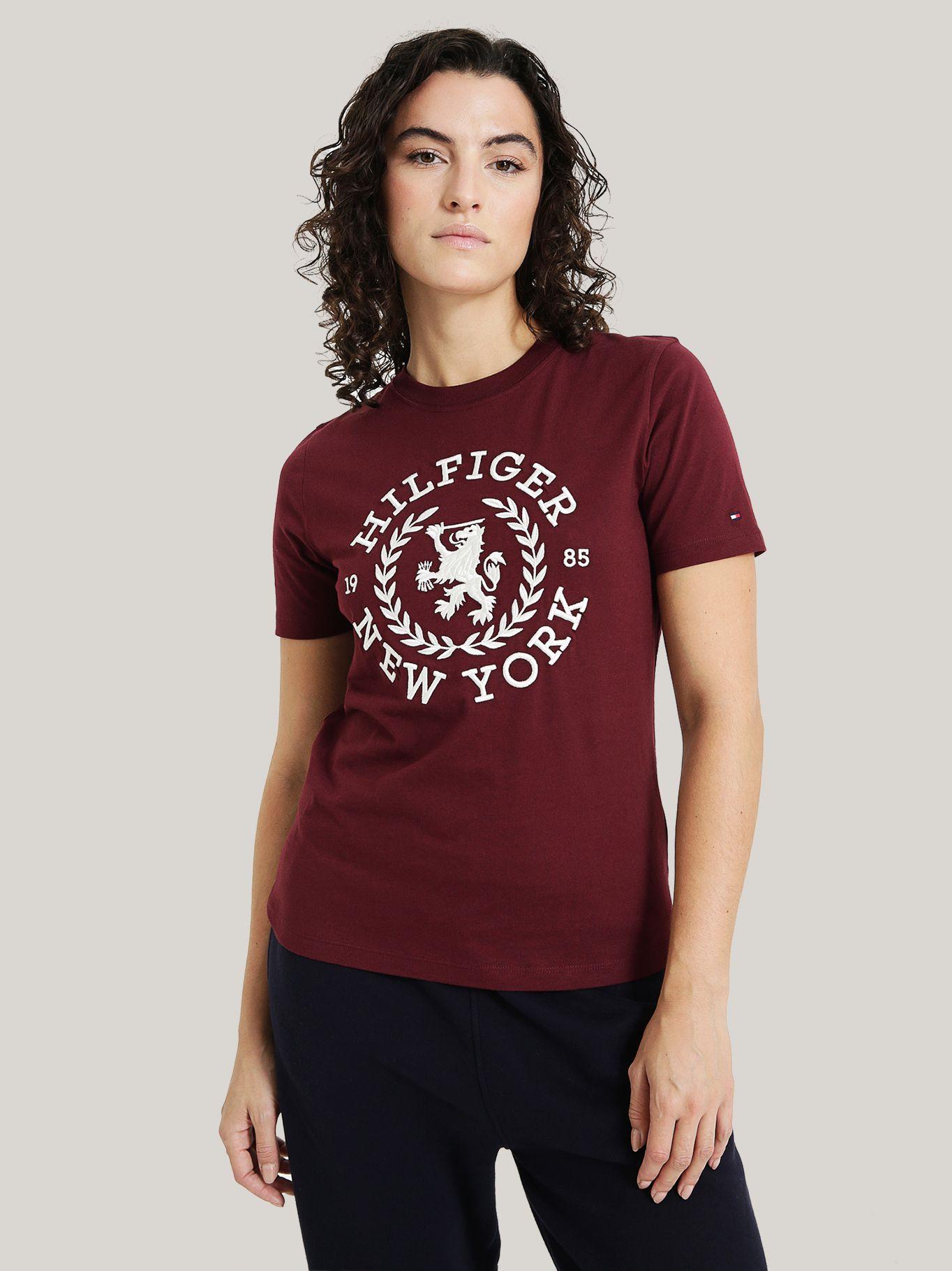 POLERA REGULAR FIT LOGO CREST BURDEO TOMMY HILFIGER-0