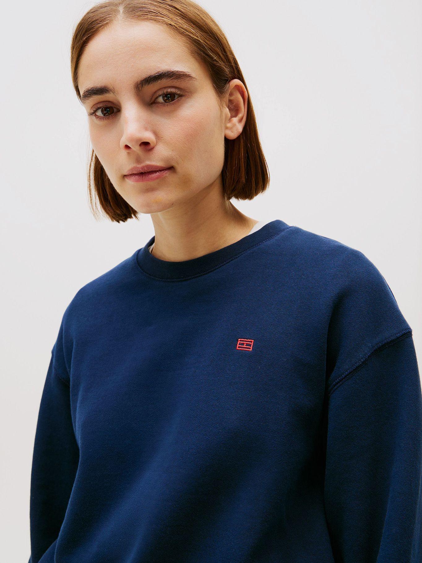 Polerón Contrast Azul Flag Logo Tommy Hilfiger-3