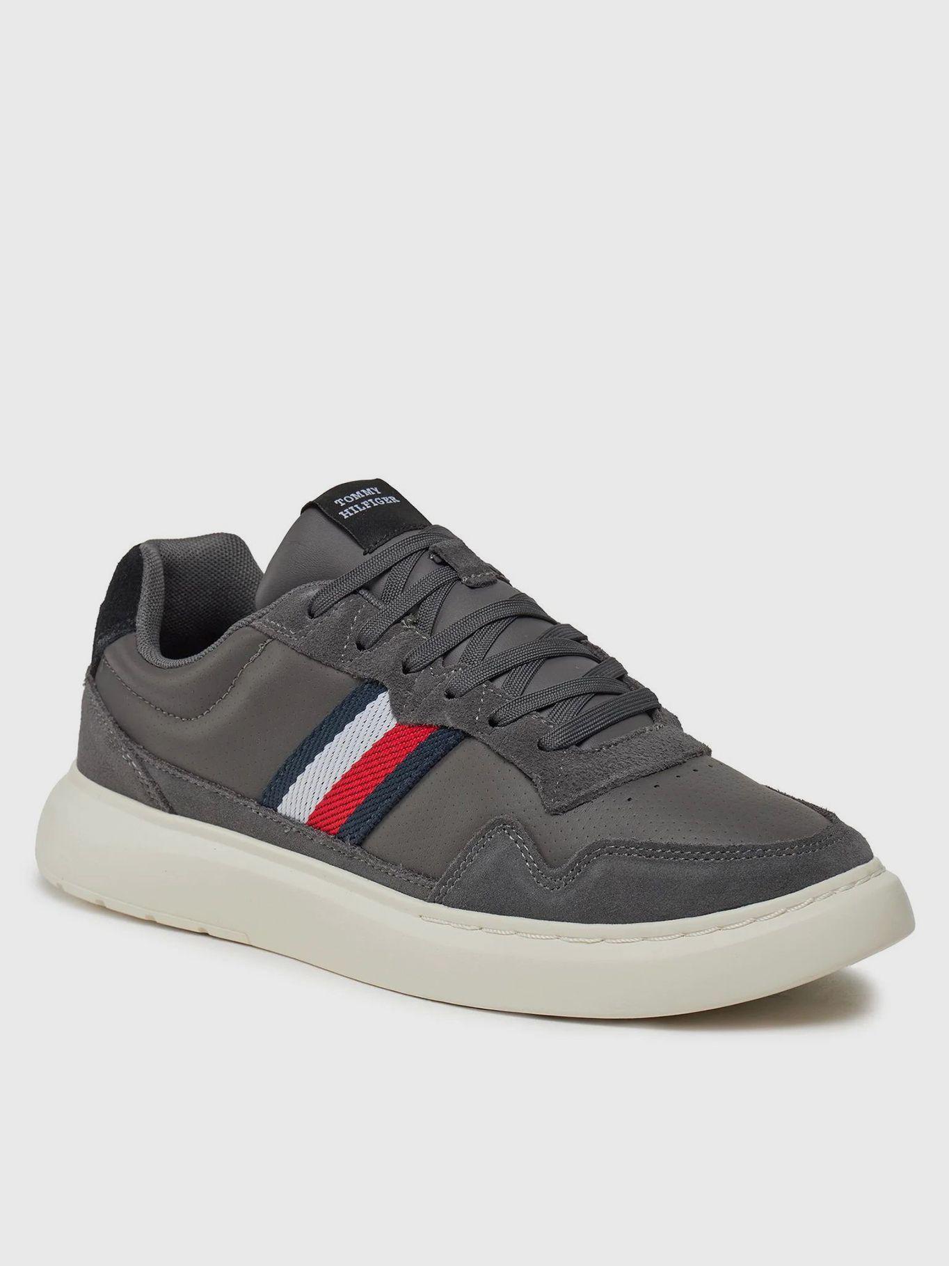 Zapatillas Cupsole Con Cinta Distintiva Gris Tommy Hilfiger-0