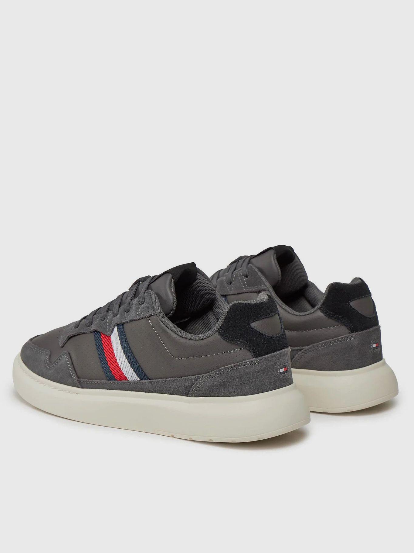 Zapatillas Cupsole Con Cinta Distintiva Gris Tommy Hilfiger-1