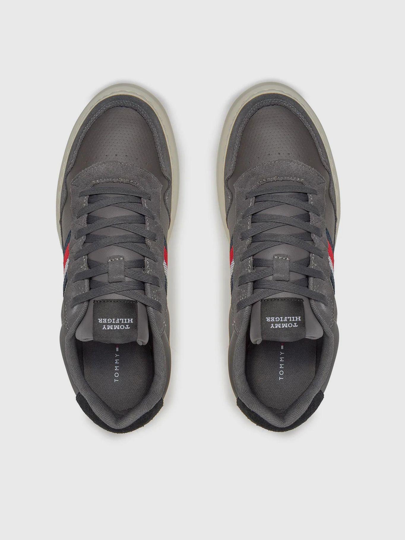 Zapatillas Cupsole Con Cinta Distintiva Gris Tommy Hilfiger-2