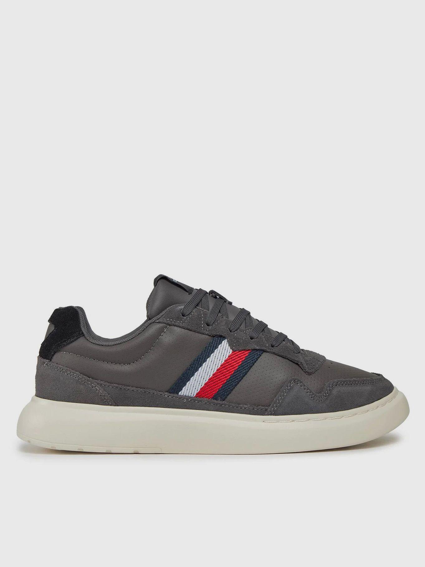 Zapatillas Cupsole Con Cinta Distintiva Gris Tommy Hilfiger-4