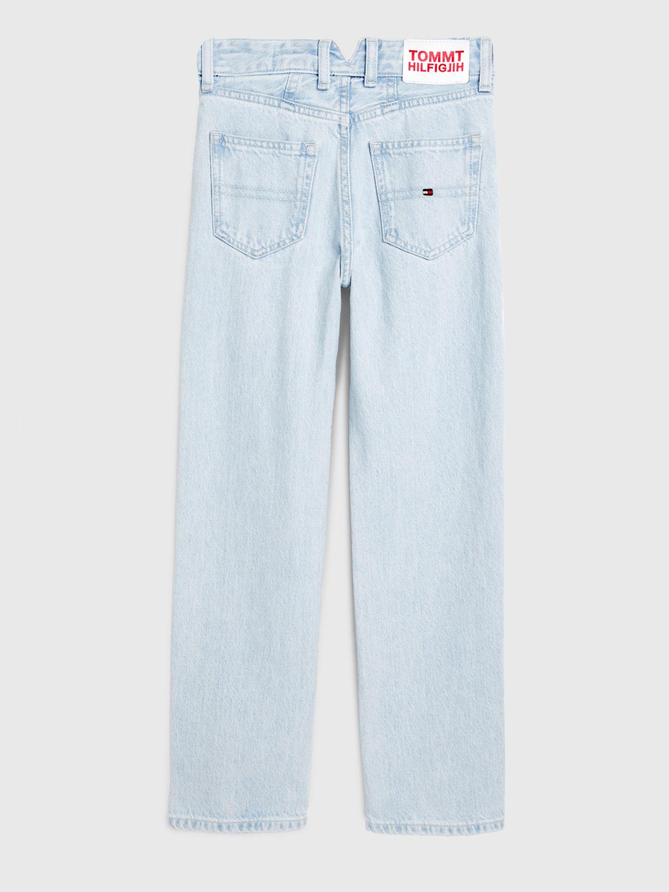 Jeans Girlfriend Desteñidos Celeste Tommy Hilfiger-1