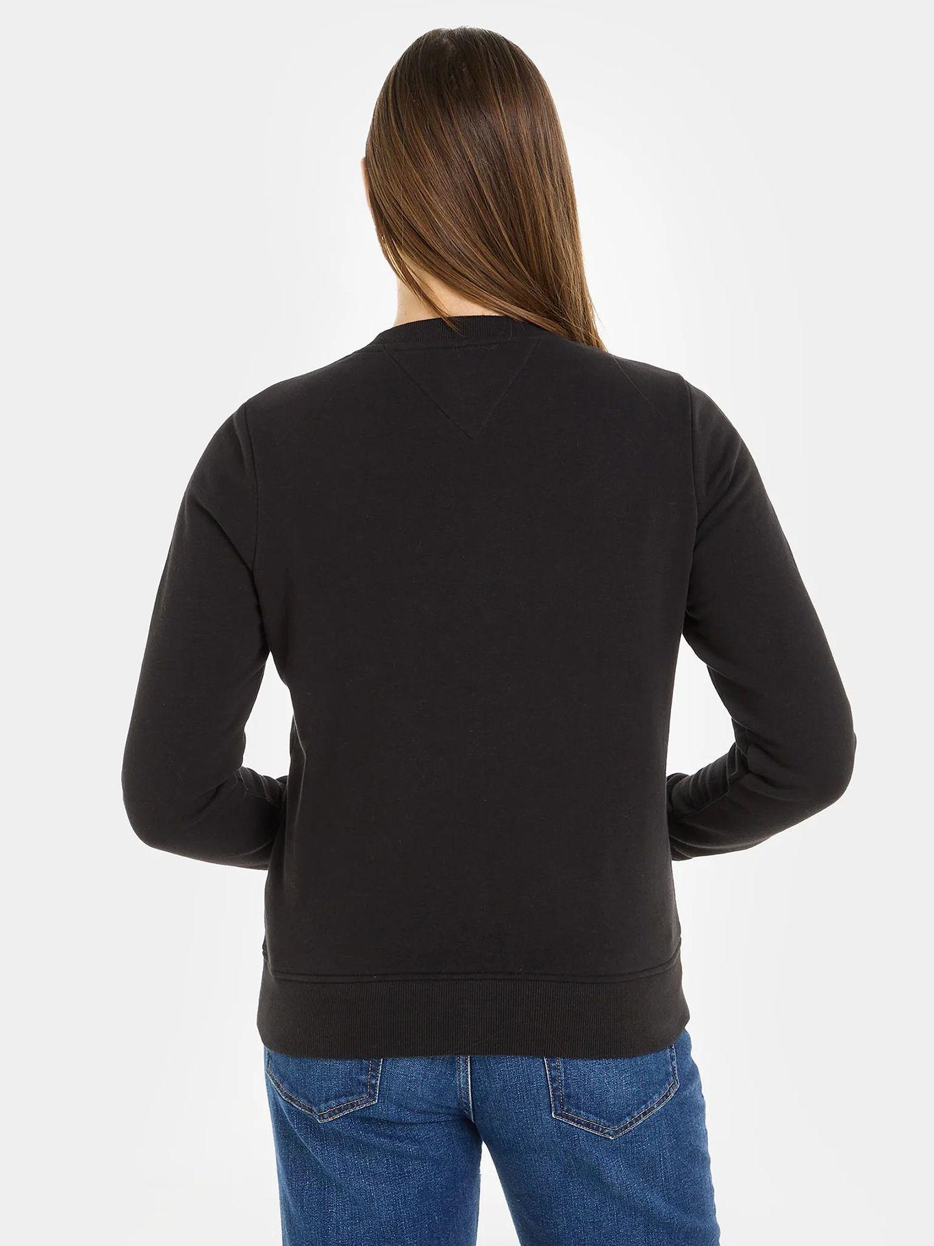 Polerón Modern C-Neck Con Logo Negro Tommy Jeans-1