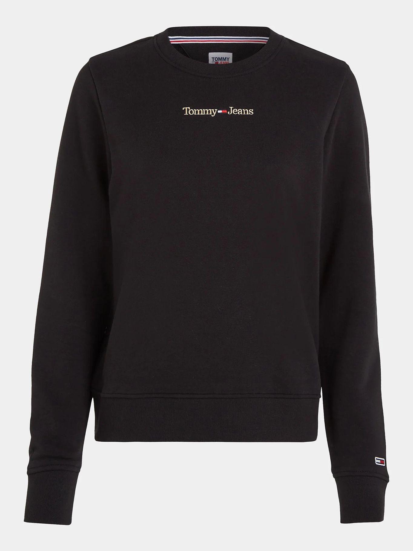 Polerón Modern C-Neck Con Logo Negro Tommy Jeans-4