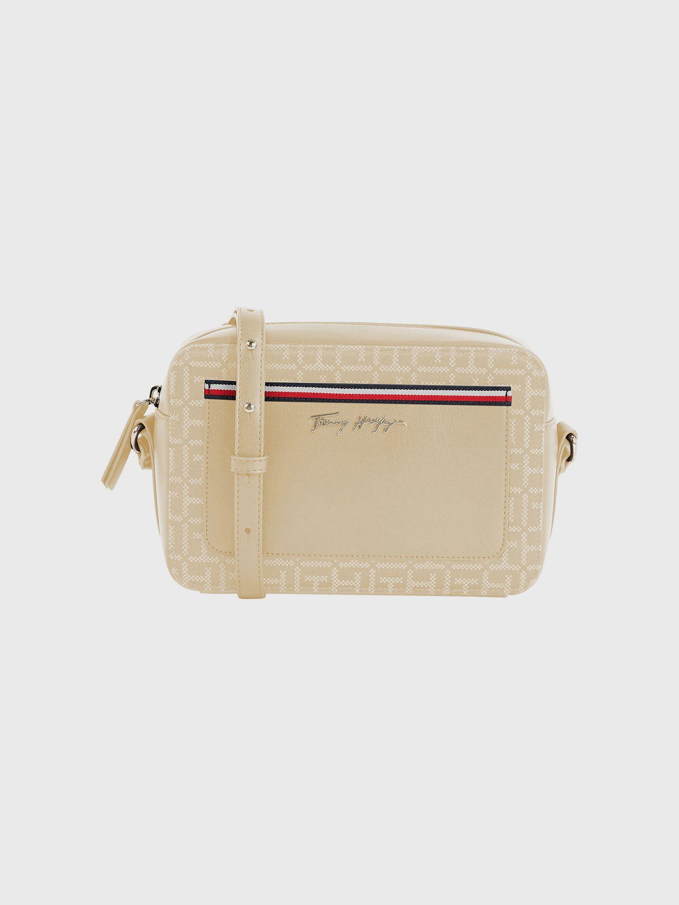 Bandolera Crossover Jacquard Beige Tommy Hilfiger-0
