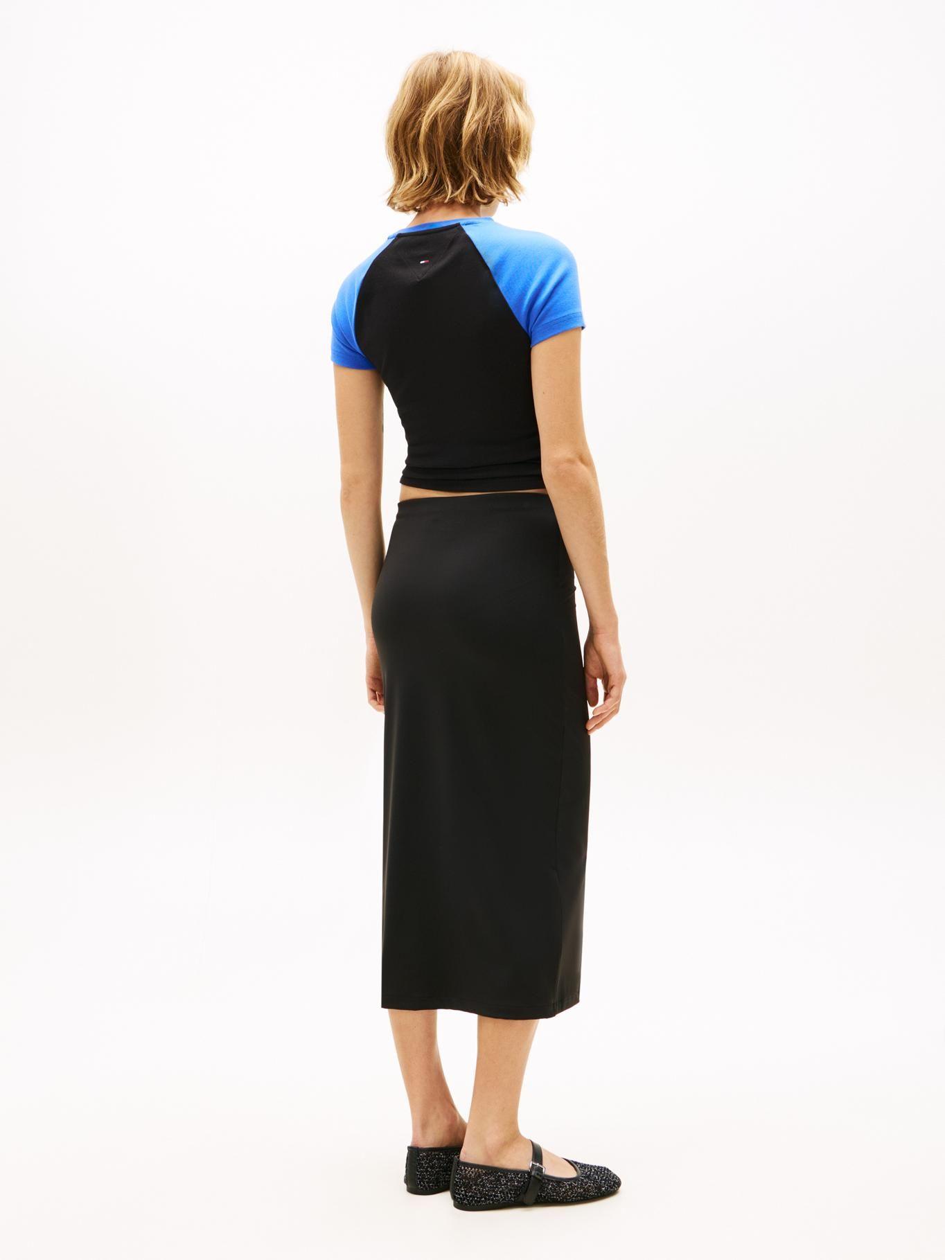 Falda Bodycon Midi Con Logo-2