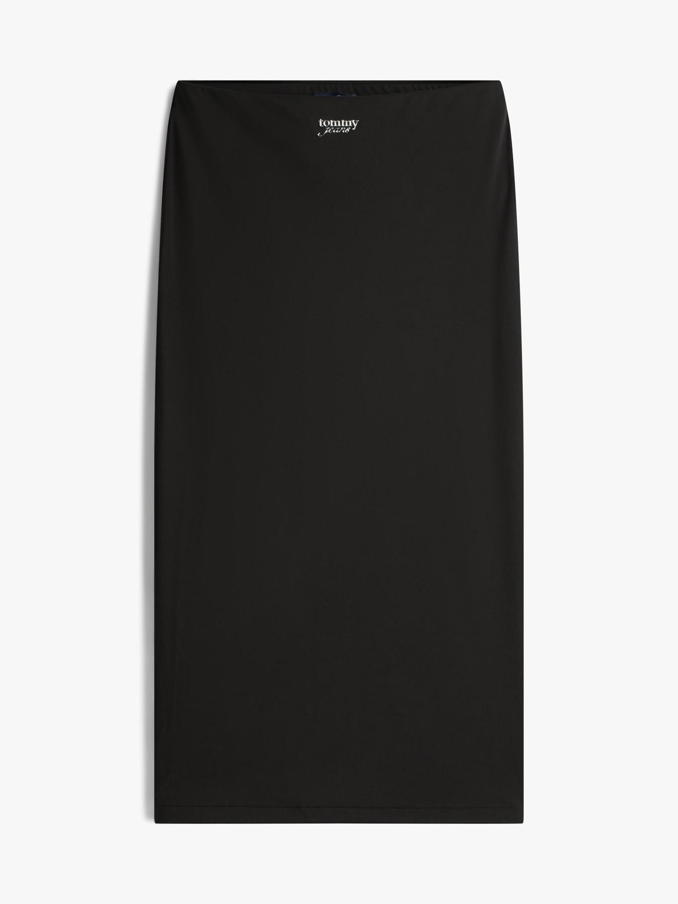 Falda Bodycon Midi Con Logo-4