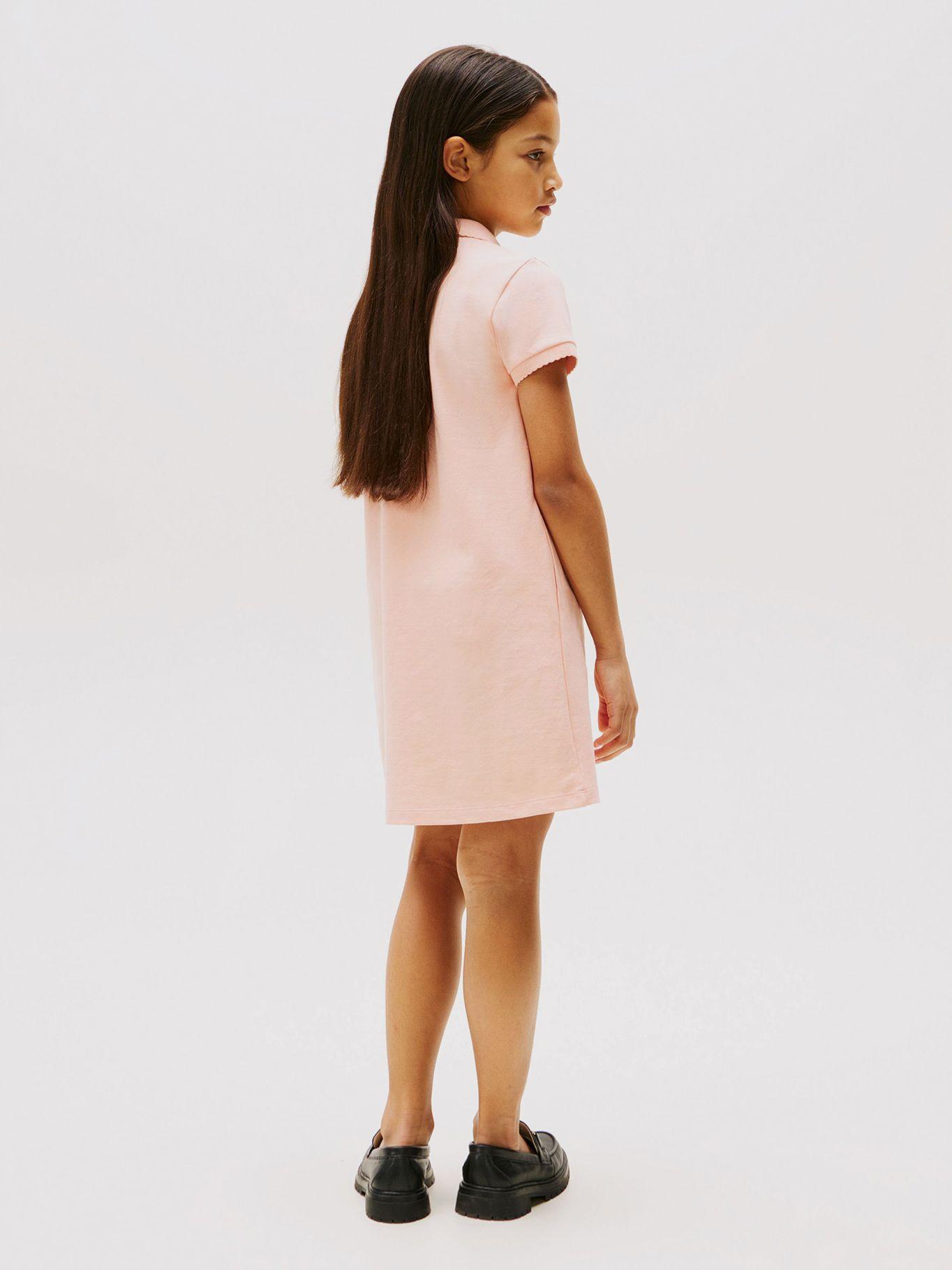 Vestido Tipo Polo A Contraste Rosado Tommy Hilfiger-1