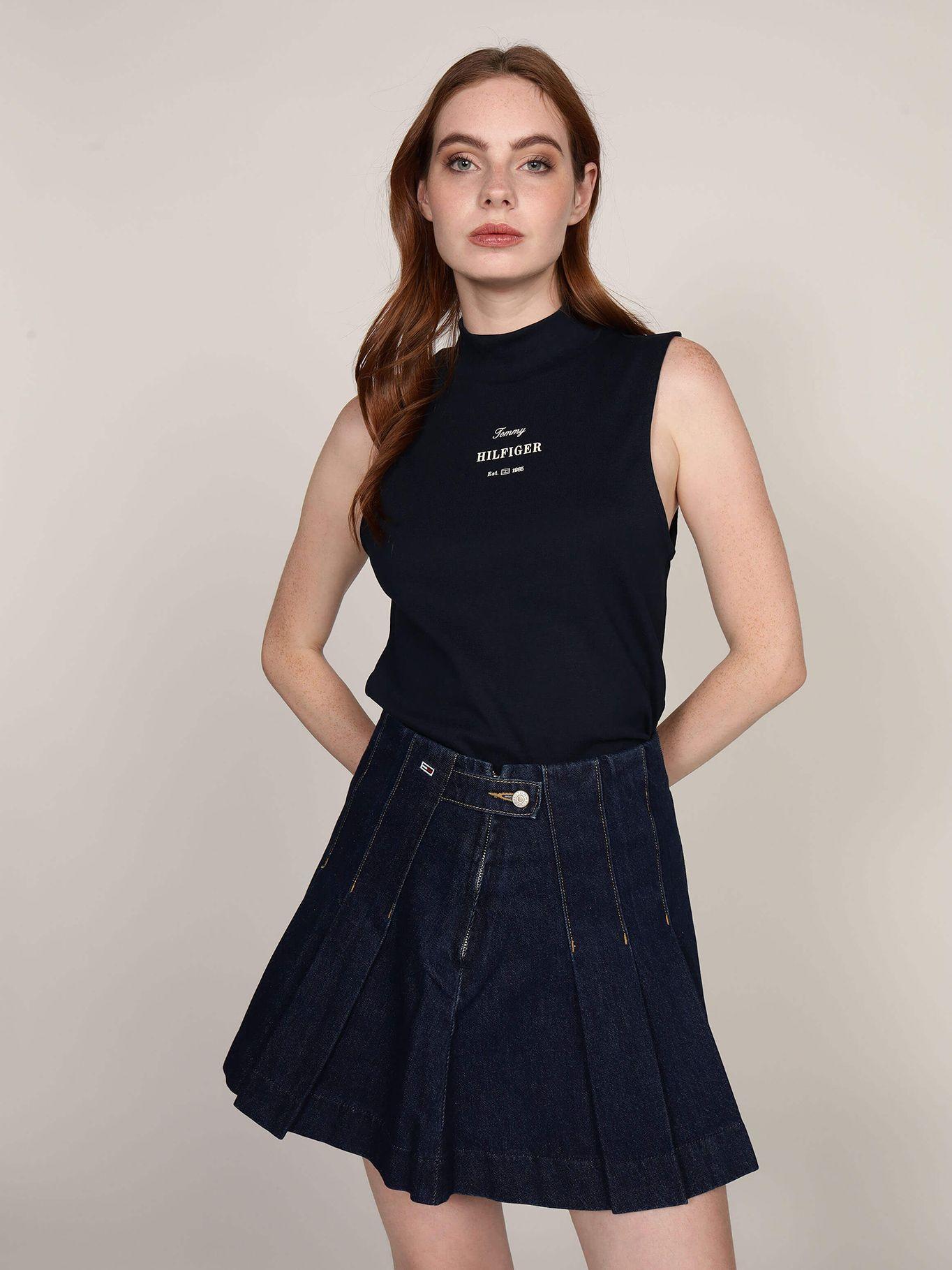 Polera Monotype Stripe Logo Azul Tommy Hilfiger-0