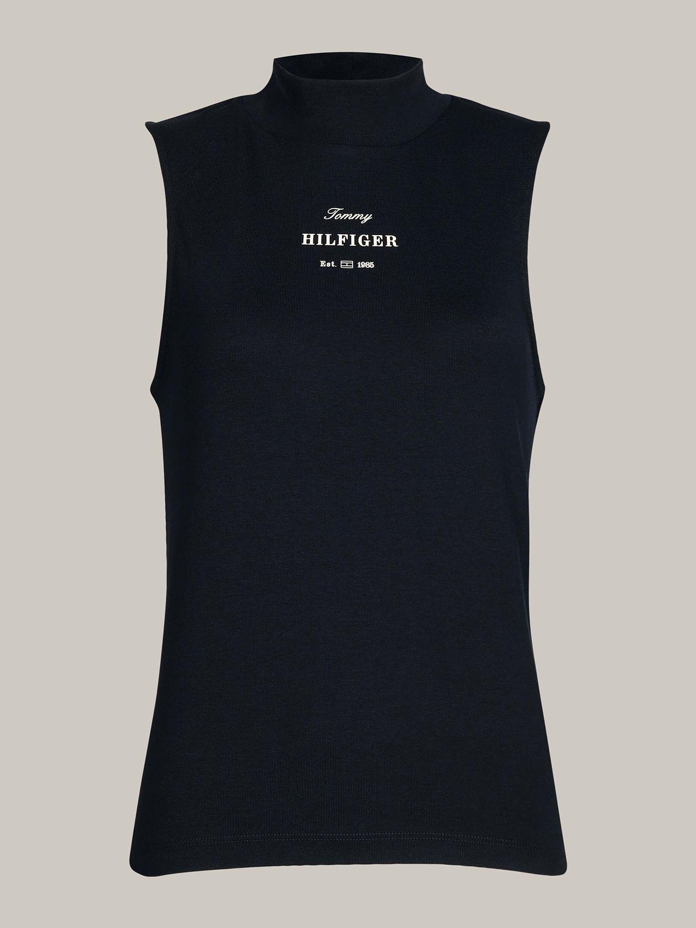 Polera Monotype Stripe Logo Azul Tommy Hilfiger-4