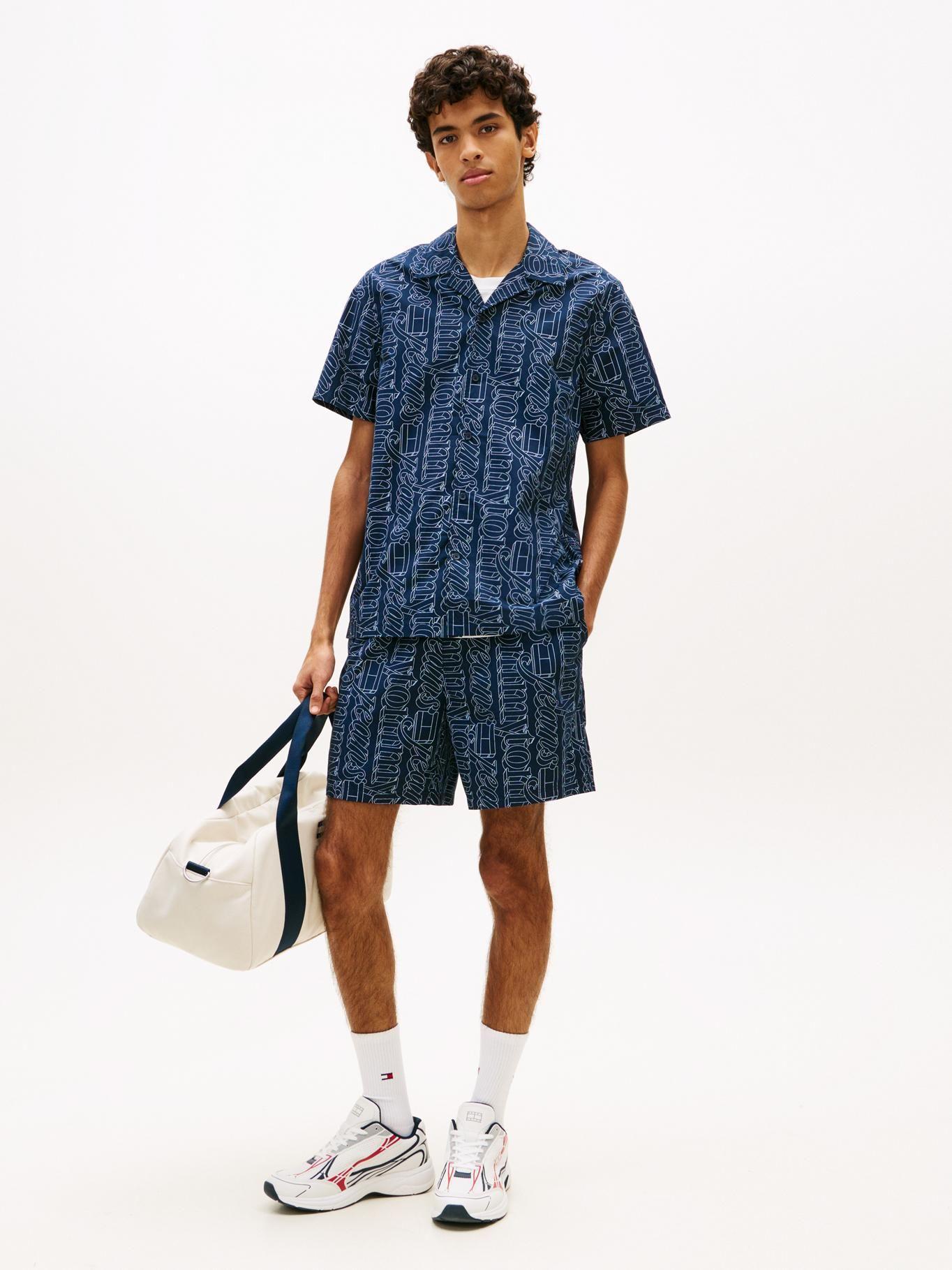 Short De Popelín Estampado-0