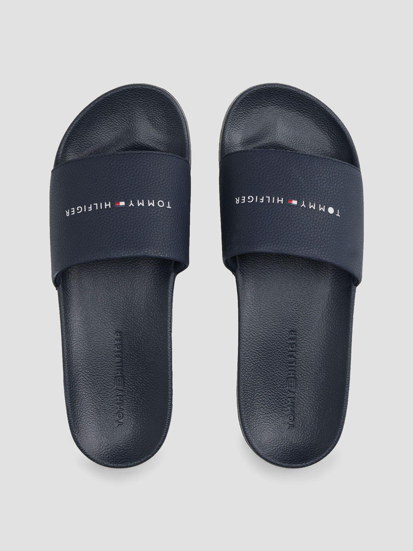 Sandalias Con Logo Azul Tommy Hilfiger-2