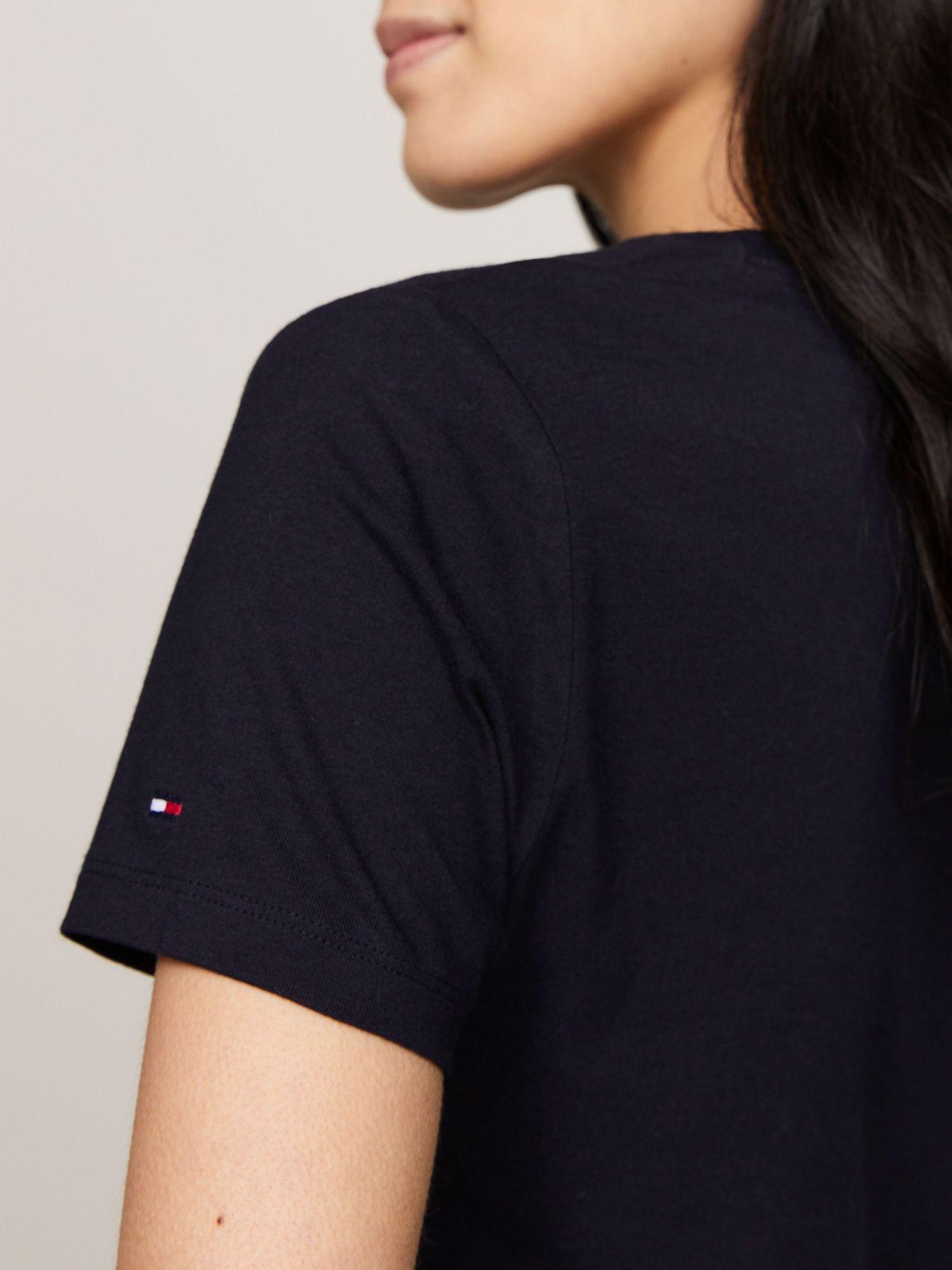 Polera Flag Logo Slim Fit Azul Tommy Hilfiger-4