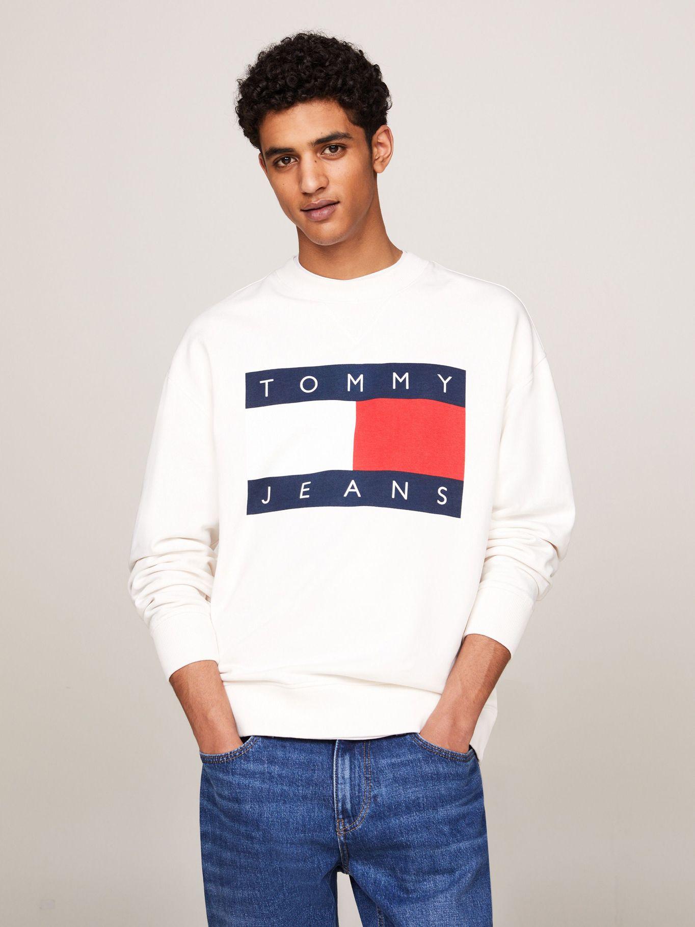 Polerón Con Logo Oversize Relaxed Blanco Tommy Jeans-0