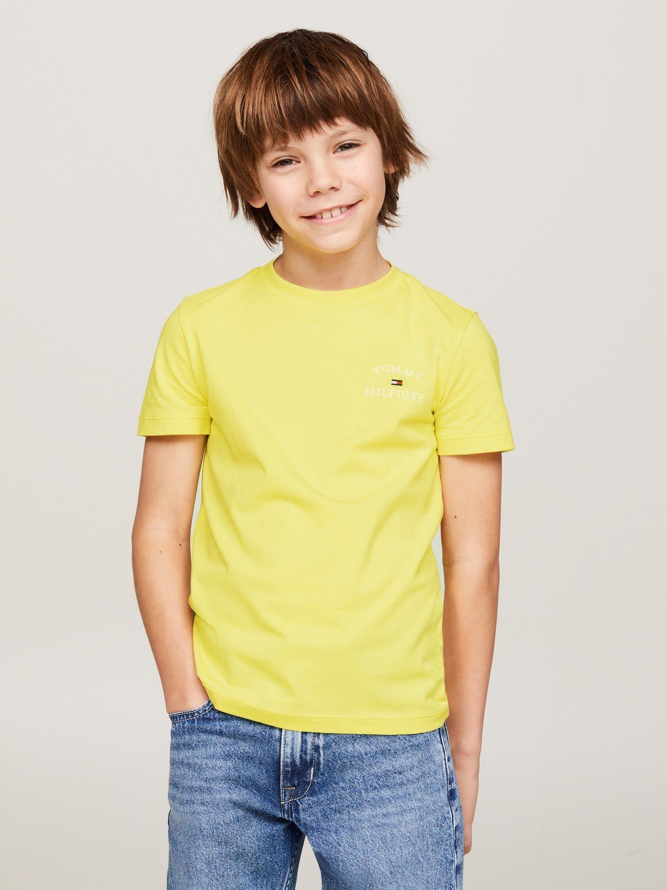 Polera C-Neck Con Logo Amarillo Tommy Hilfiger-0