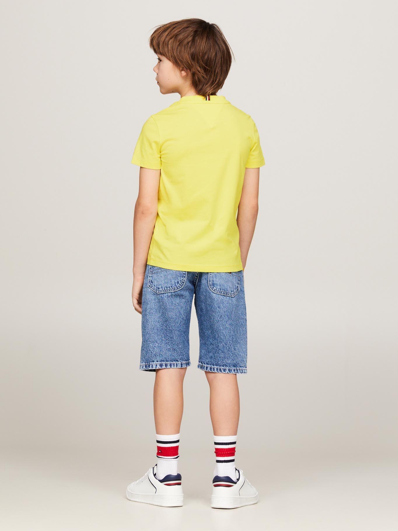 Polera C-Neck Con Logo Amarillo Tommy Hilfiger-2