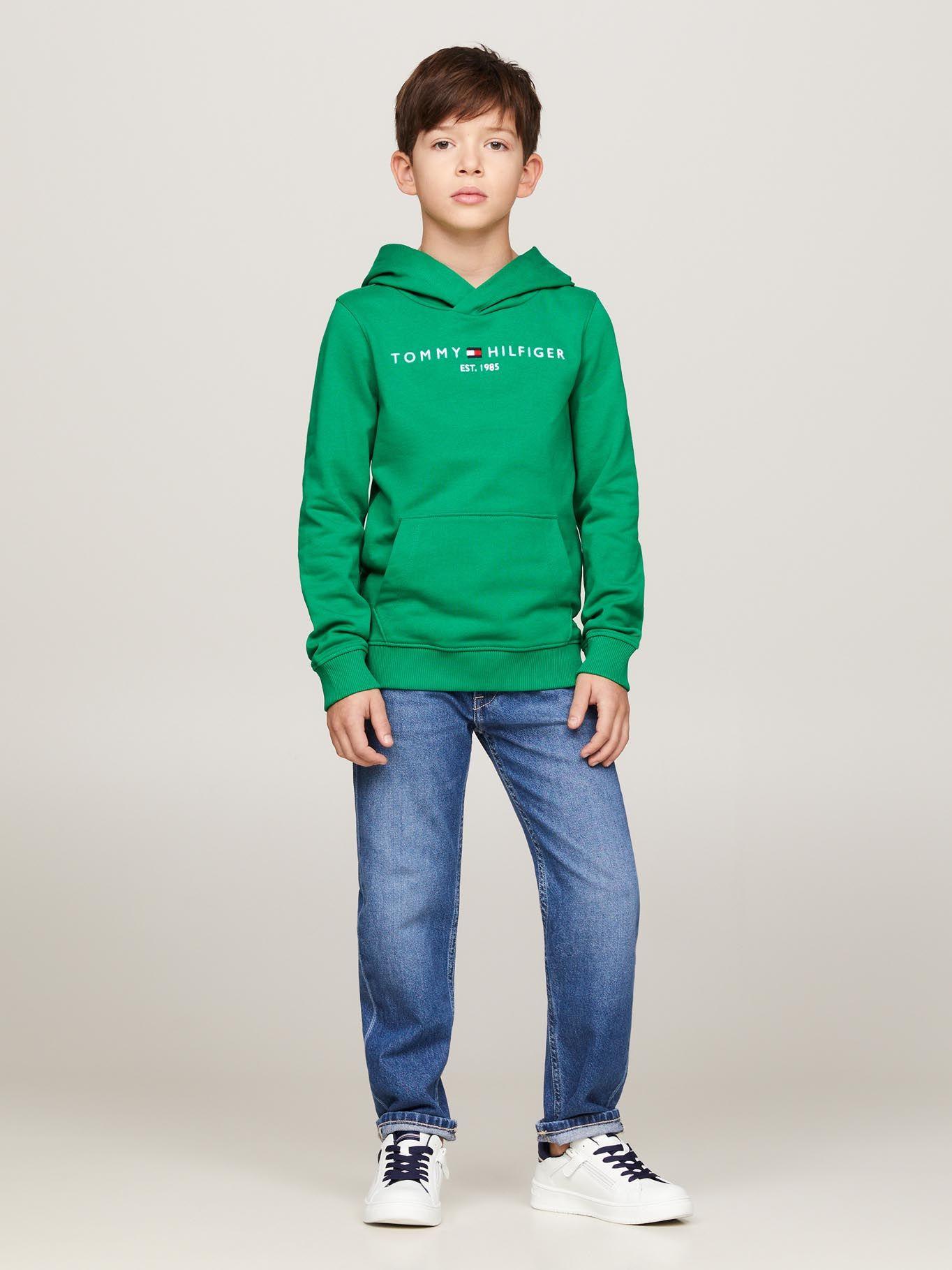 Polerón Con Logo Hoodie Essential Verde Tommy Hilfiger-1
