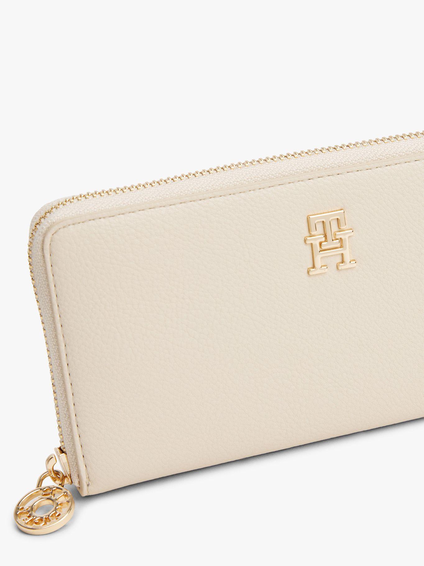 Billetera Monogram Con Cierre Beige Tommy Hilfiger-3