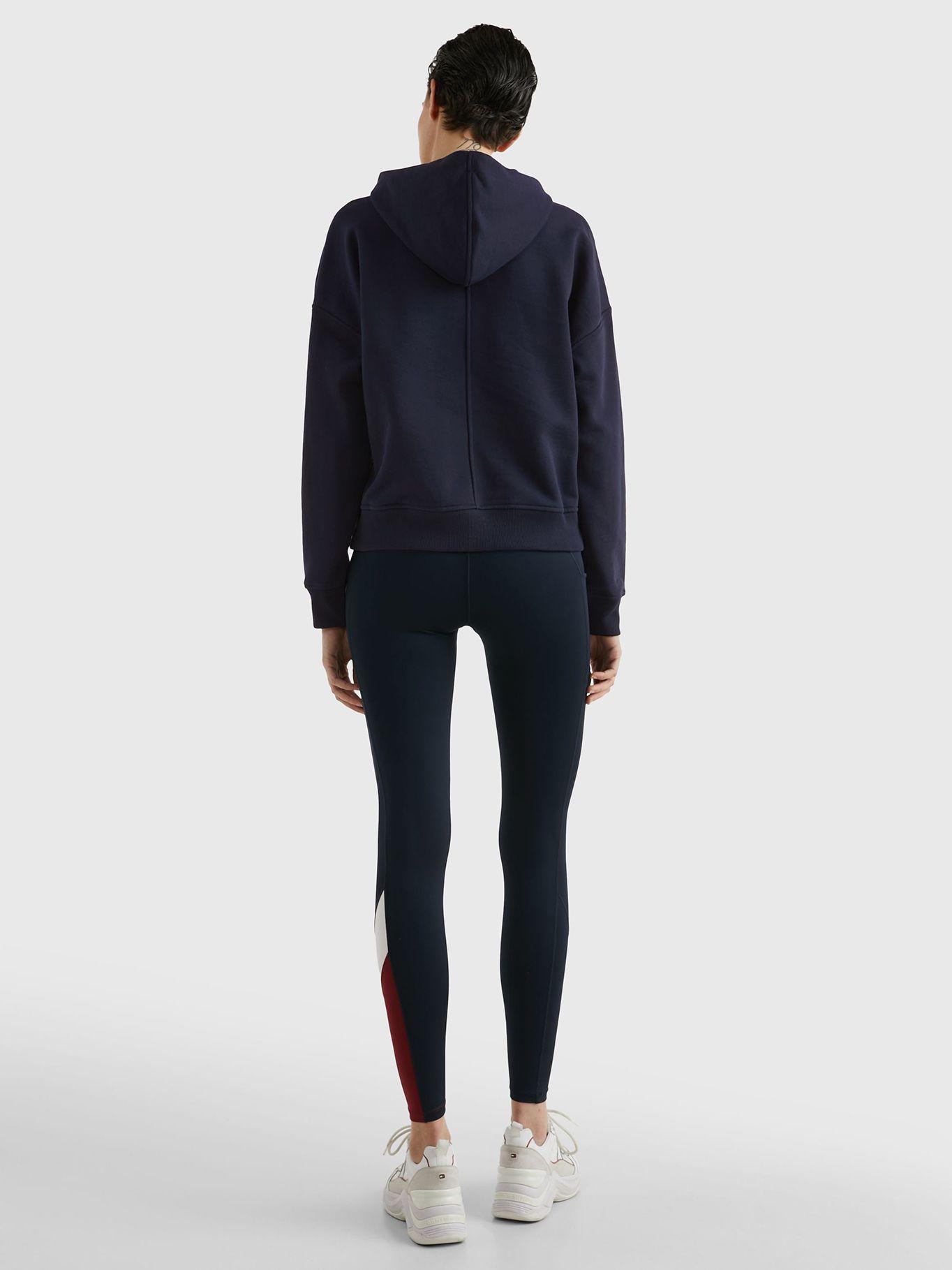 Polerón Hoodie Sport Medio Cierre Azul Tommy Hilfiger-1