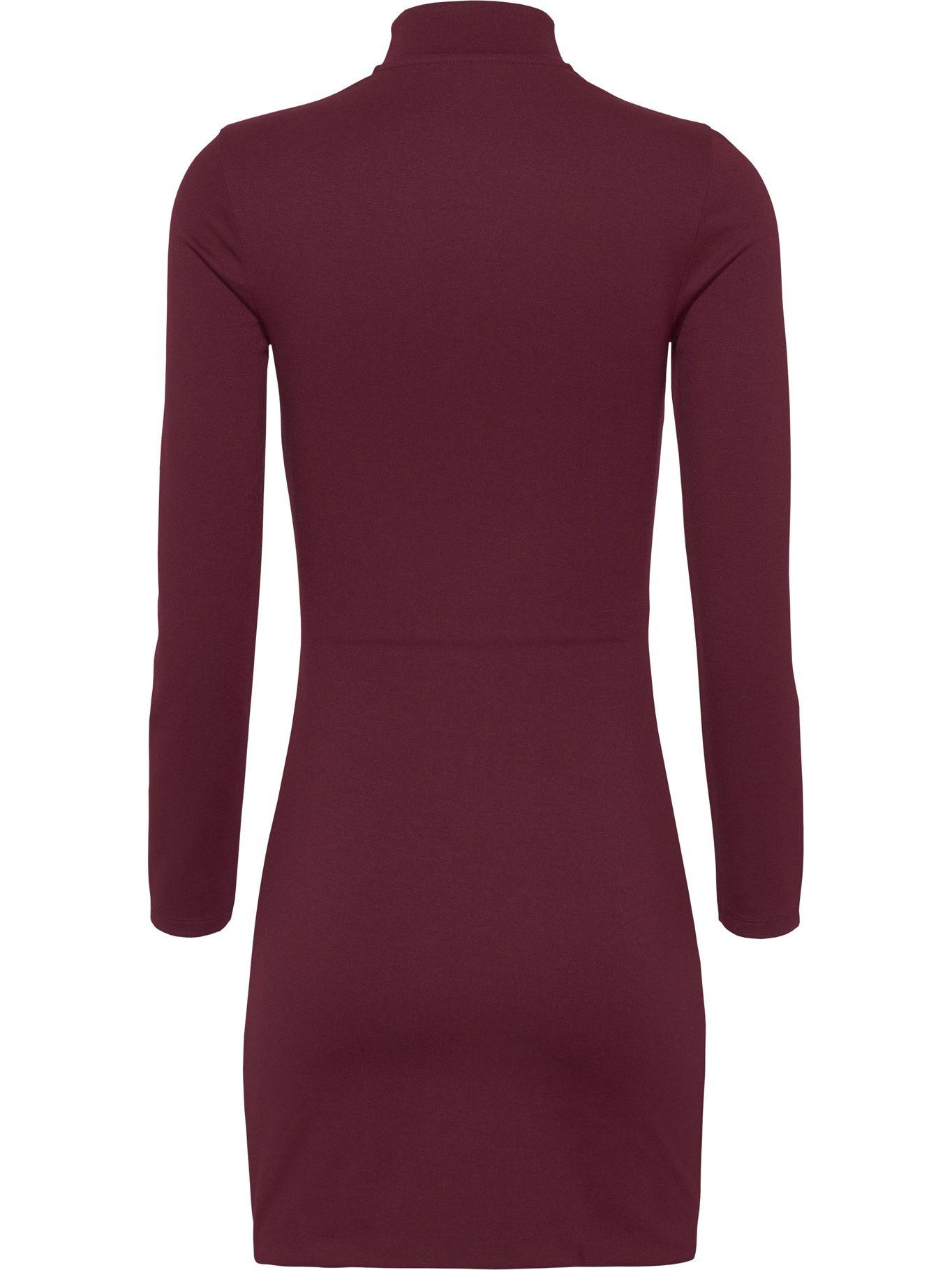Vestido Signature Logo Burdeo Tommy Jeans-1