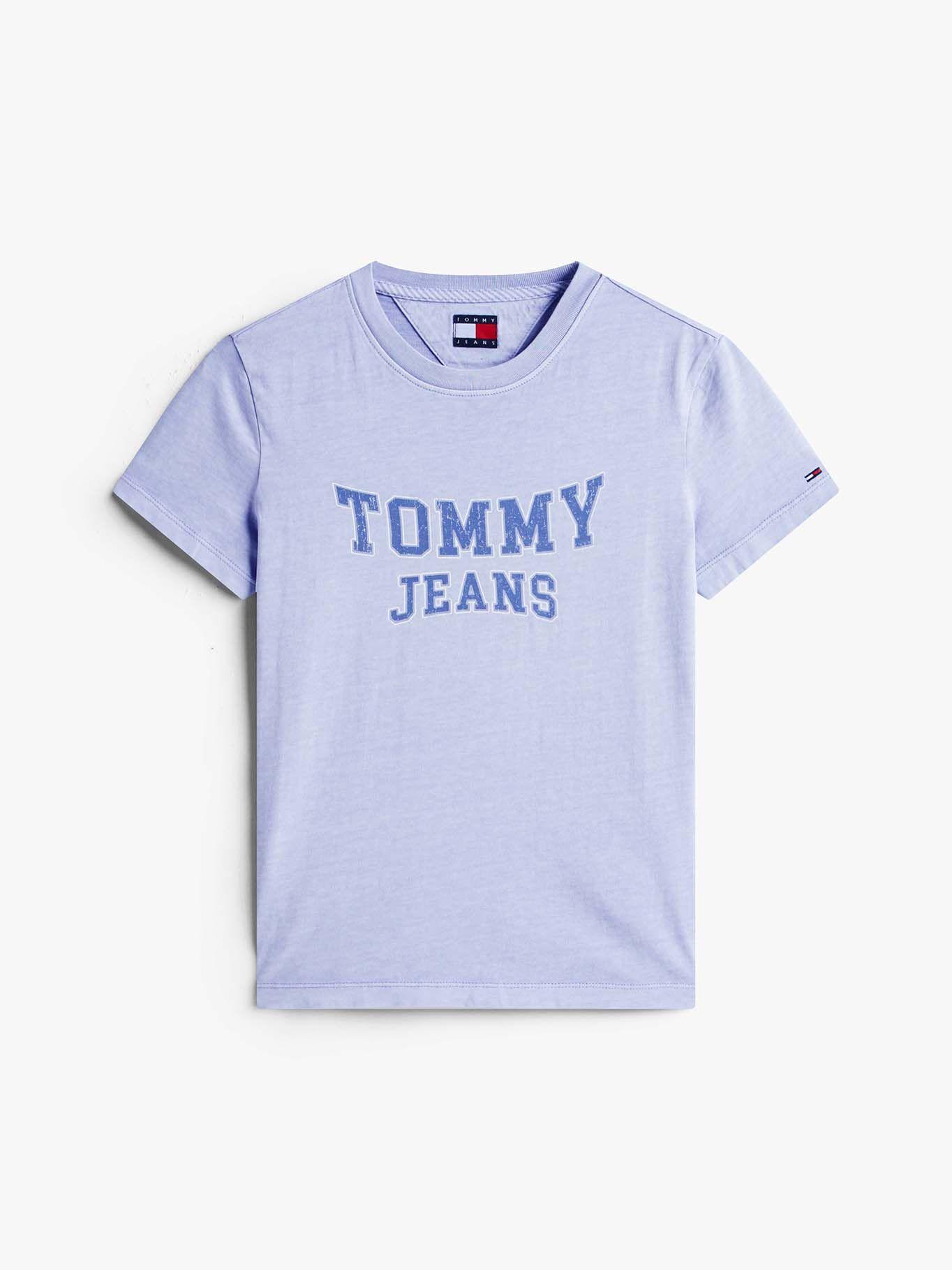 Polera Regular Fit Logo Varsity Lila Tommy Jeans-4
