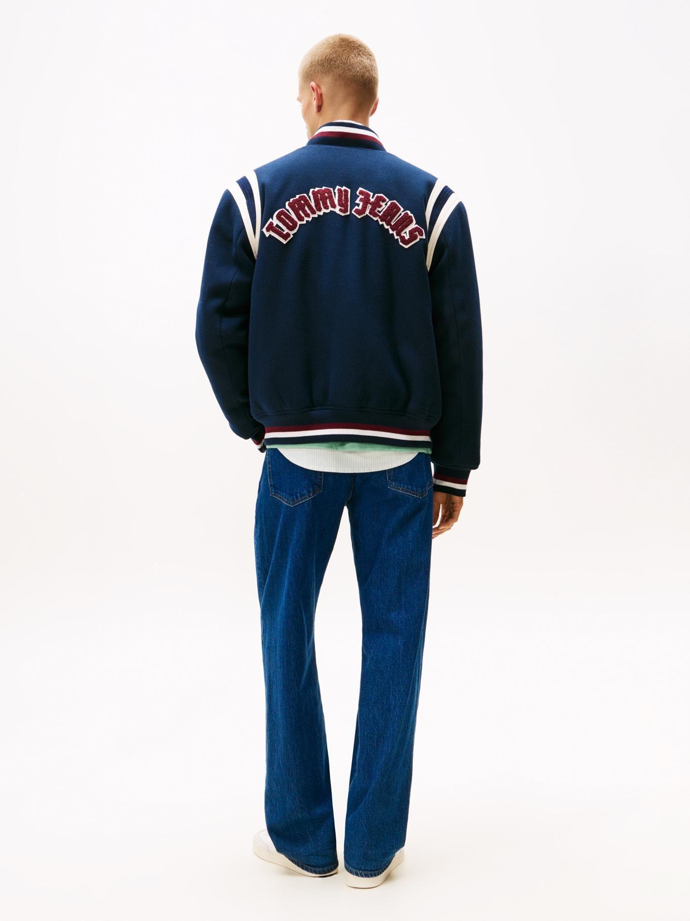 Chaqueta Bomber Con Logo Universitario Azul Tommy Jeans-2