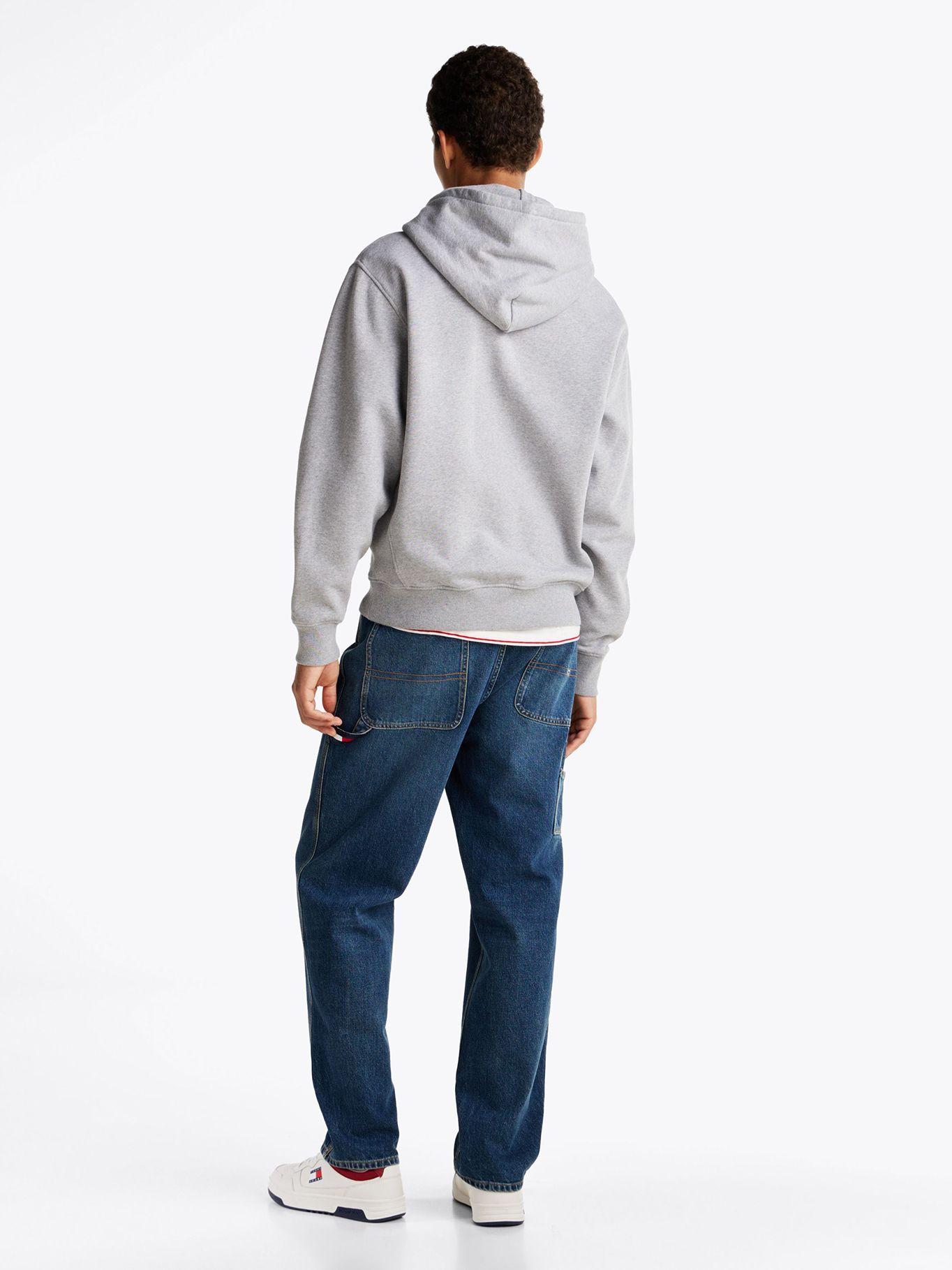 Polerón Hoodie Relaxed Mélange Logo Gris Tommy Jeans-2