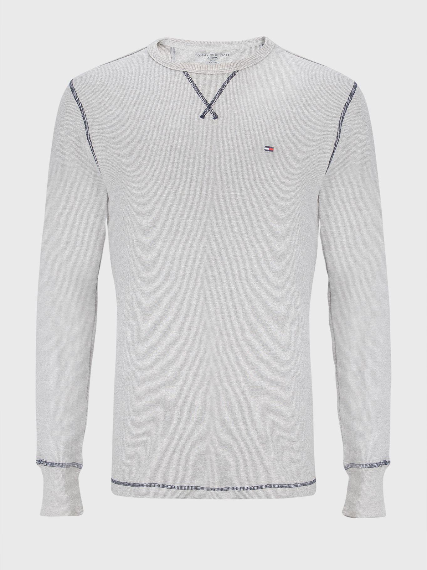 Pijama Manga Larga Essential Gris Tommy Hilfiger-0