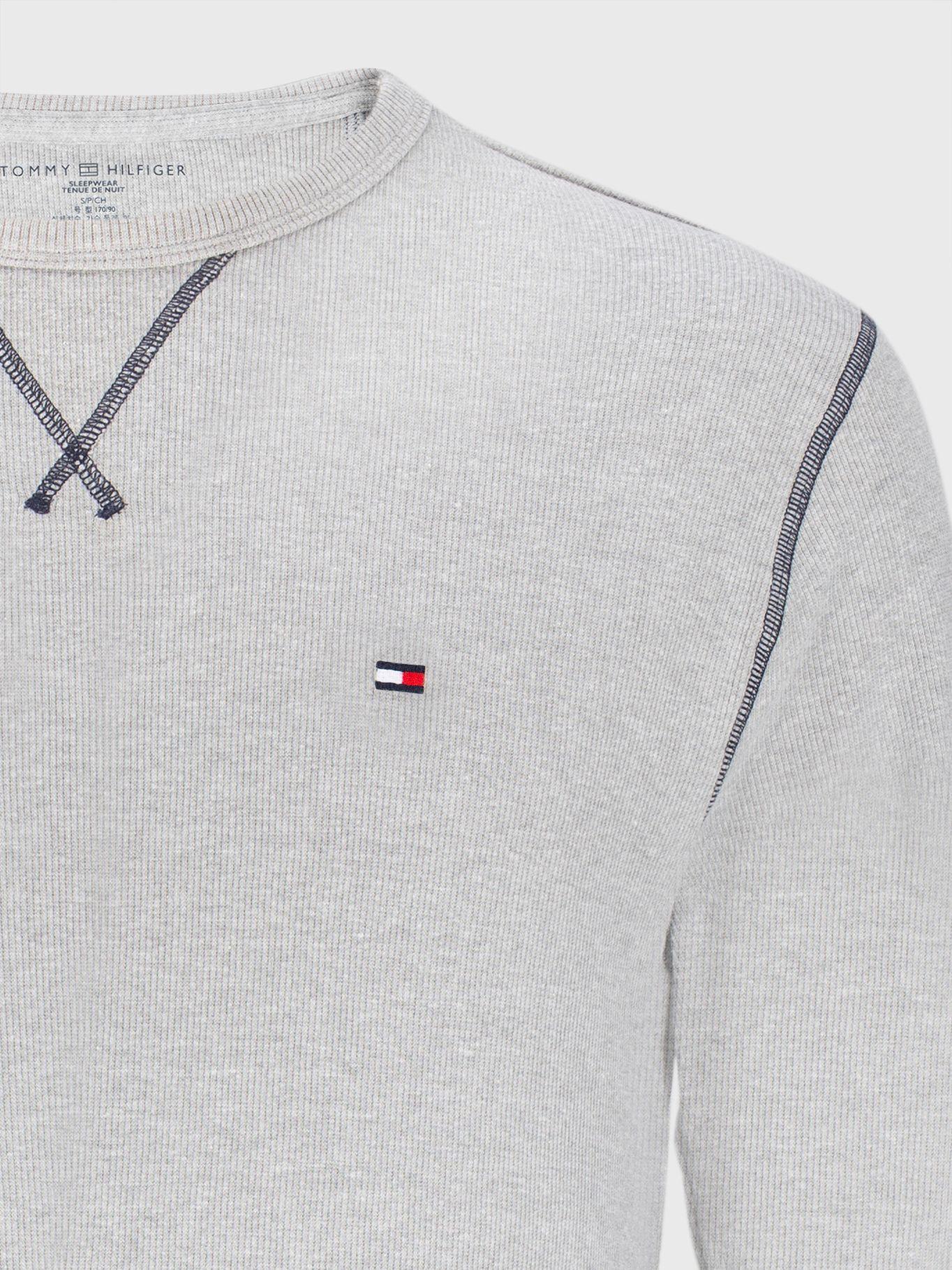 Pijama Manga Larga Essential Gris Tommy Hilfiger-2